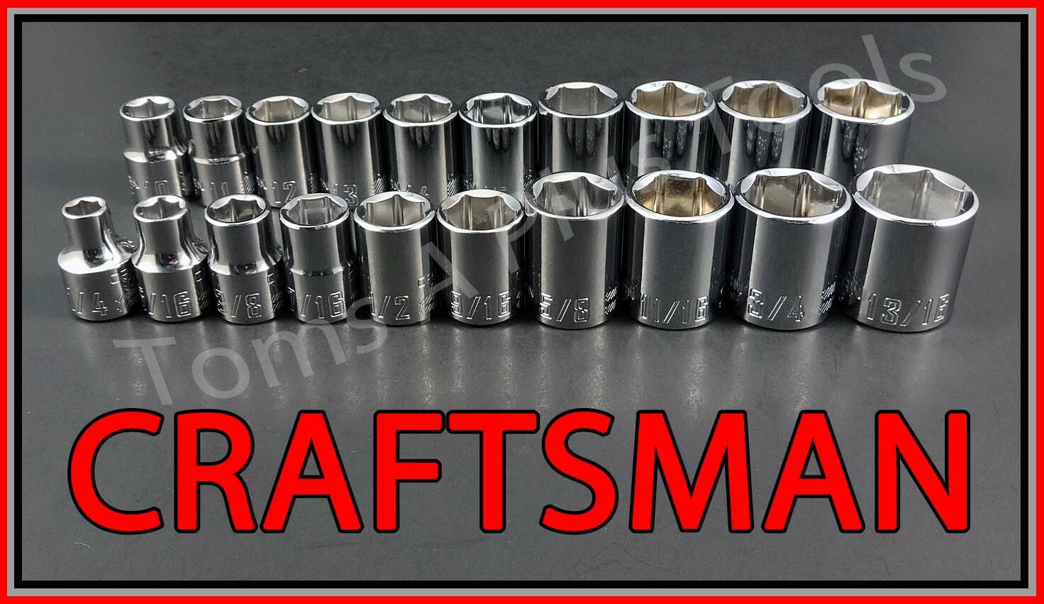 CRAFTSMAN HAND TOOLS 20pc 3/8 SAE METRIC MM 6pt ratchet wrench socket set