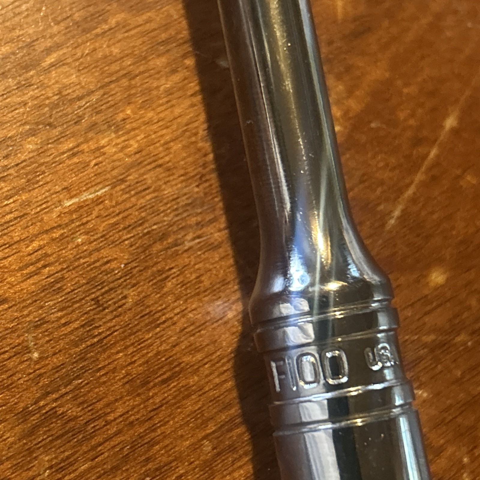 Snap-on Tools USA NEW 3/8″ Drive 100 TOOTH Standard Handle Chrome Ratchet F100