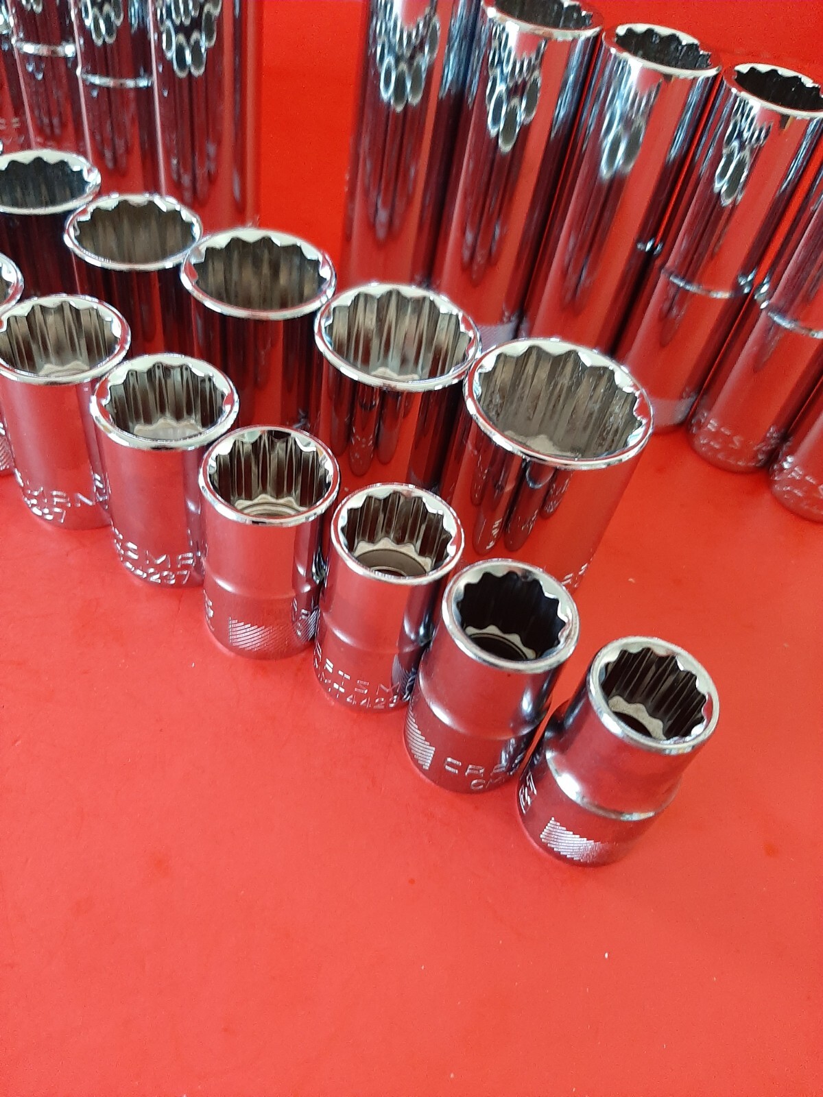 NEW CRAFTSMAN 33pc Shallow & Deep 1/2″ Drive SAE + METRIC 12pt Point Socket Set