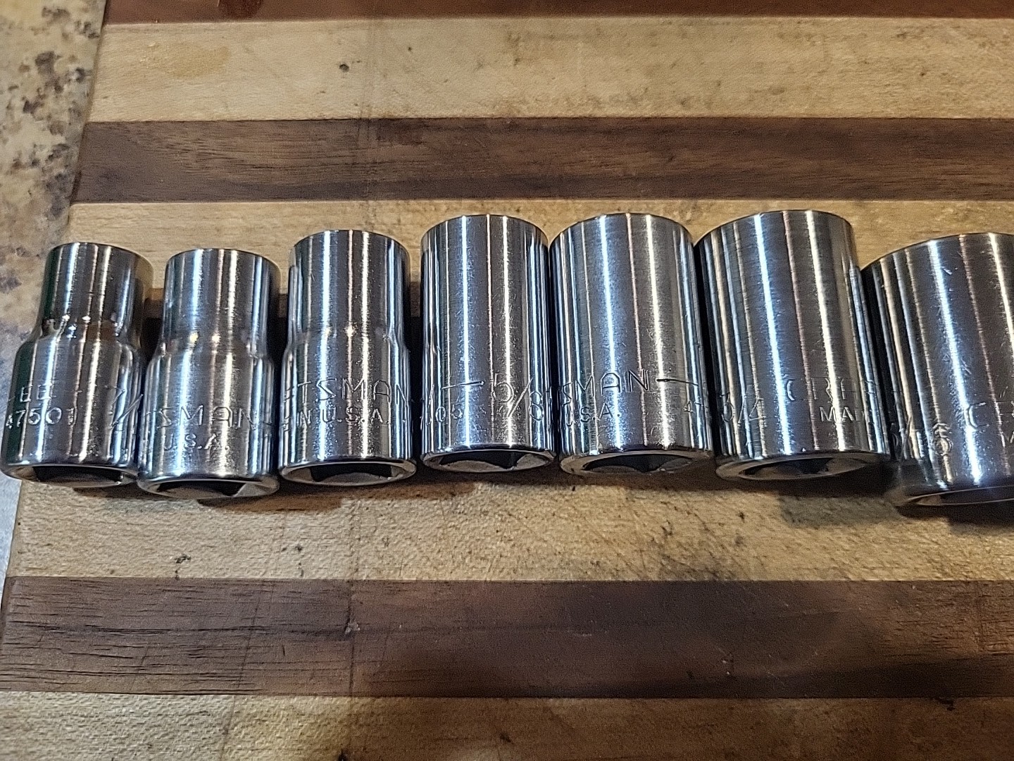 Craftsman 13 Pc. SAE Shallow Socket Set 1/2″ Dr. 12 Pt. 7/16″ to 1-1/4″ 🇺🇸