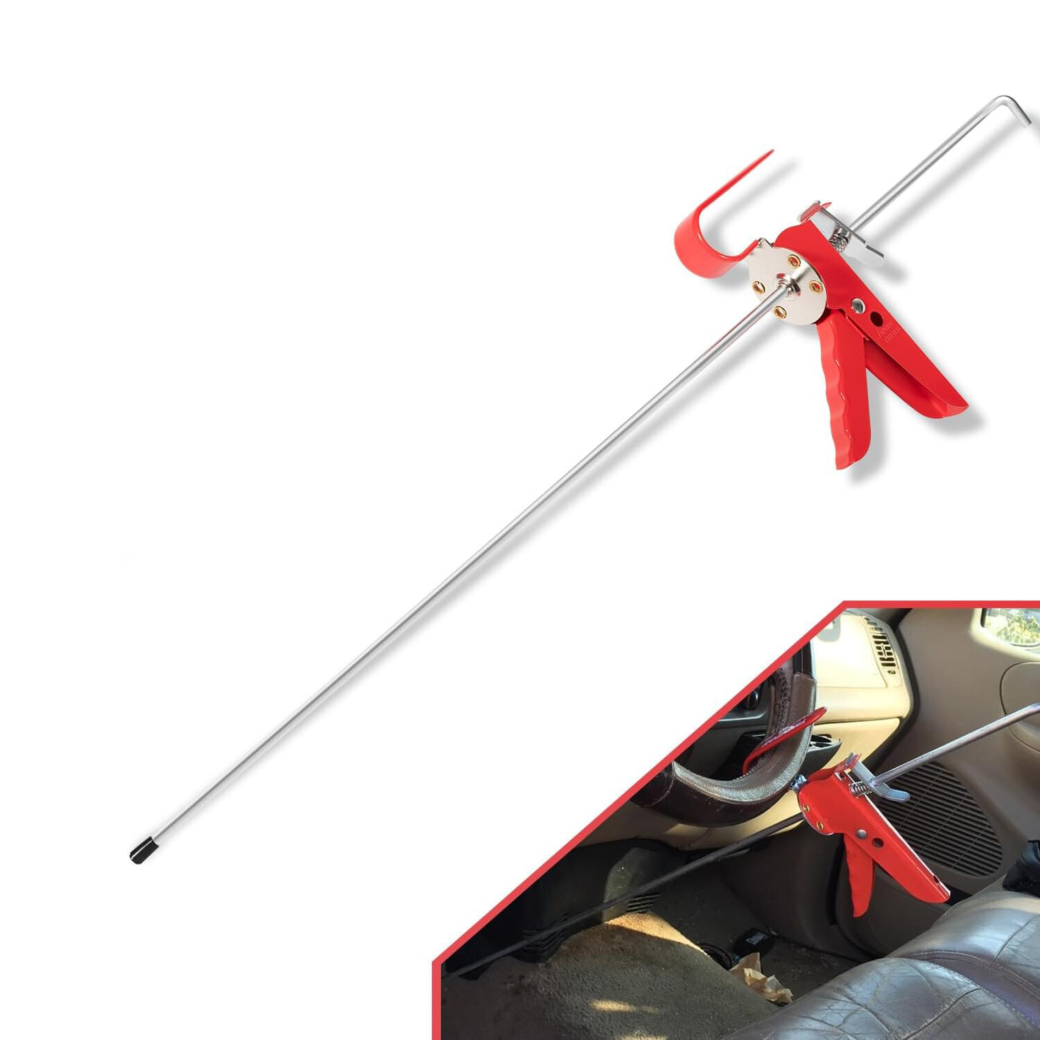 Pedal Depressor, Adjustable 36-Inch Brake Accelerator Pedal Depressor for Car