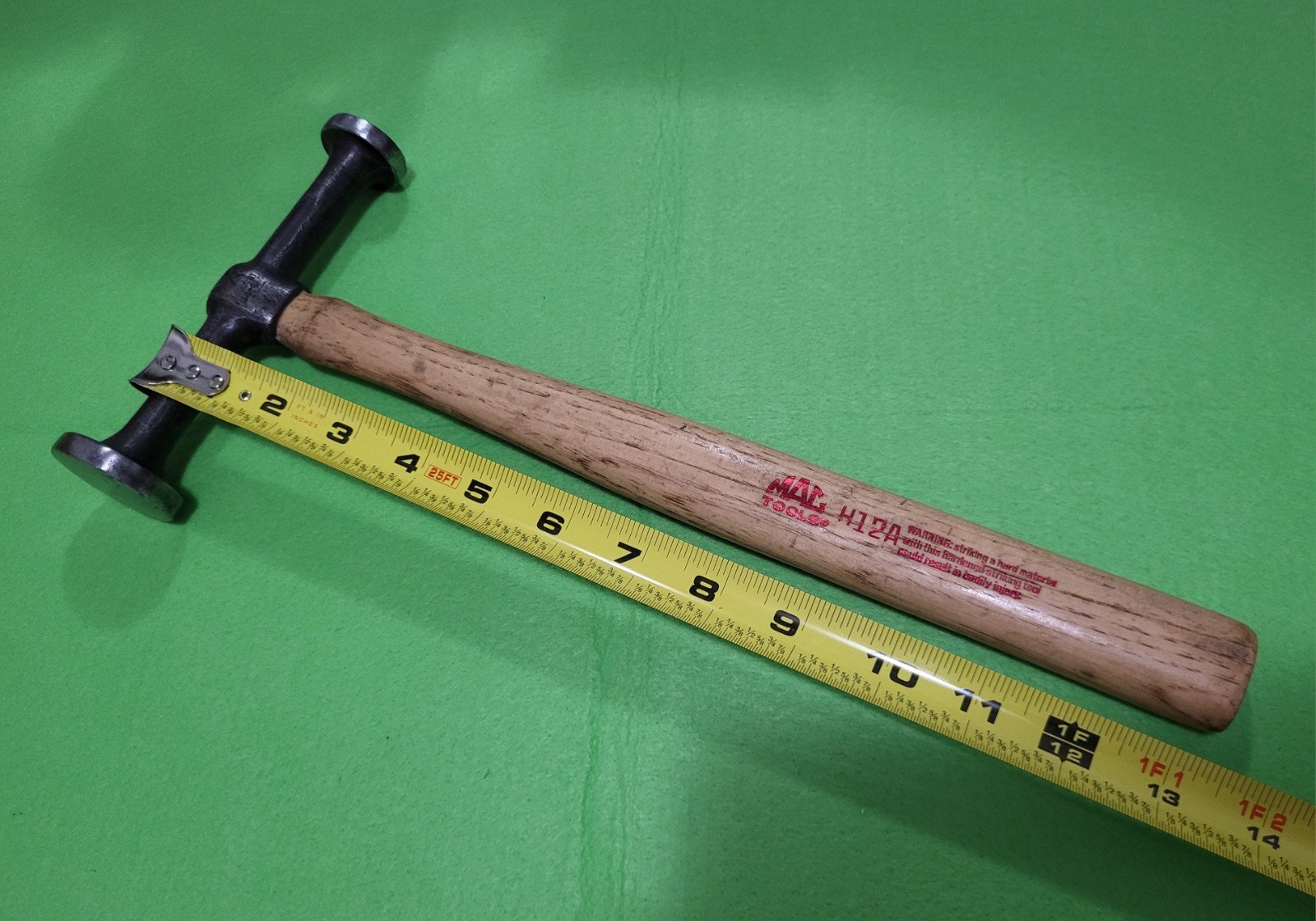 Fairmount Auto Body Hammer #150-G Wood Handle w/ Mac Tools H12A Vintage