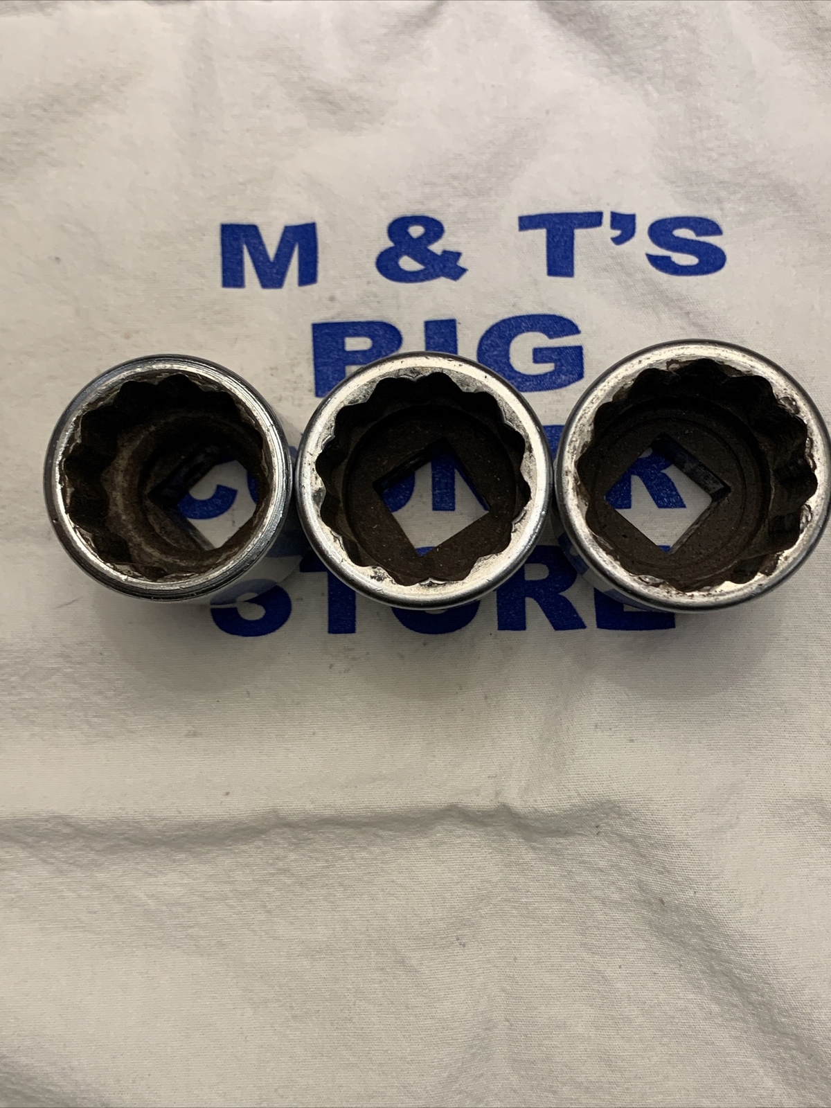 Blue-Point 3/4″ Drive 12pt 3pc SAE Shallow Chrome Socket Set U422, U442, U462