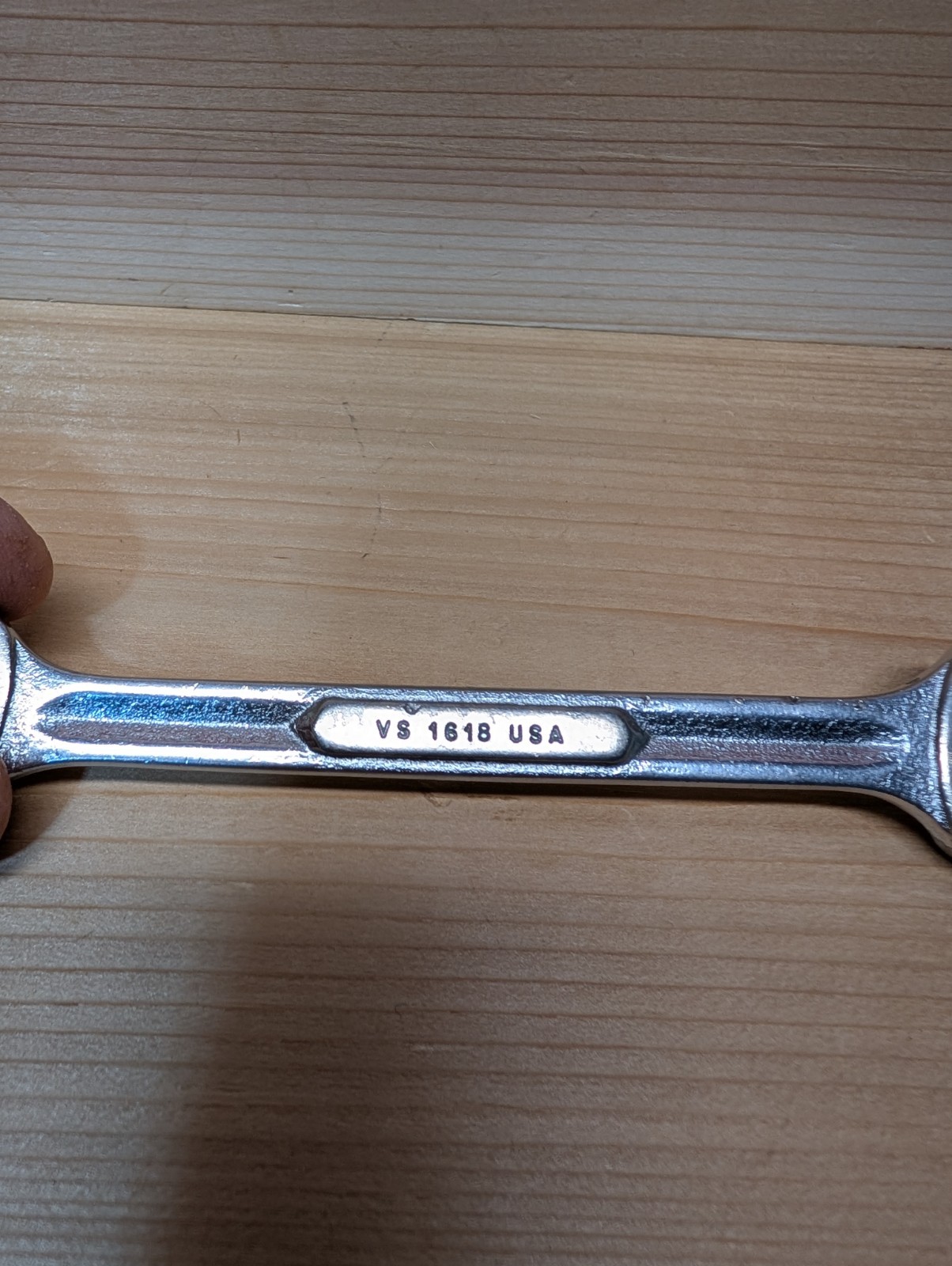 Vintage Snap On VS1618 1/2″ x 9/16″ Double Open End Wrench USA