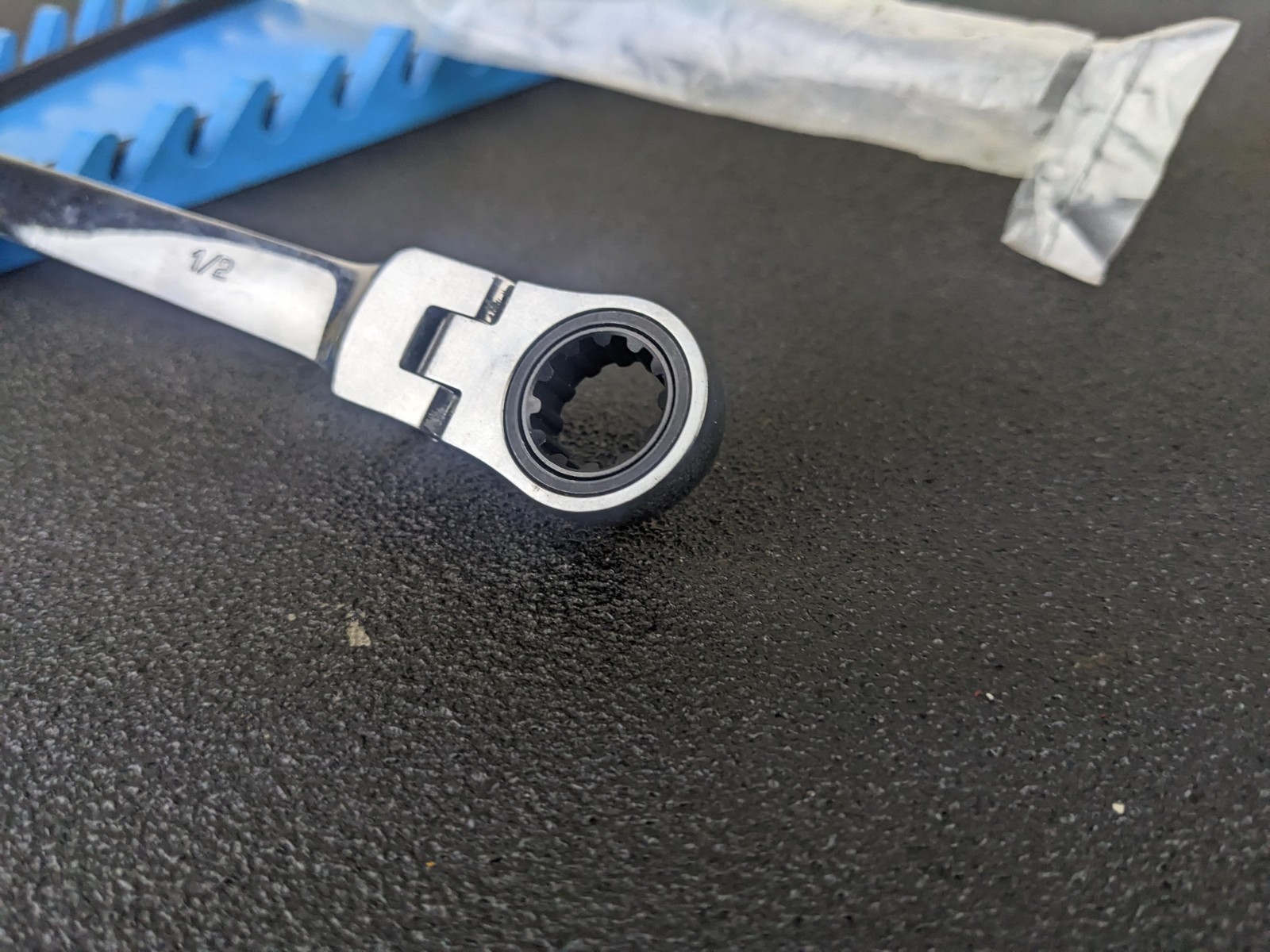 #bk170 Steelman Pro 7/16″ x 1/2″ SAE Flex Double Box End Ratcheting Wrench