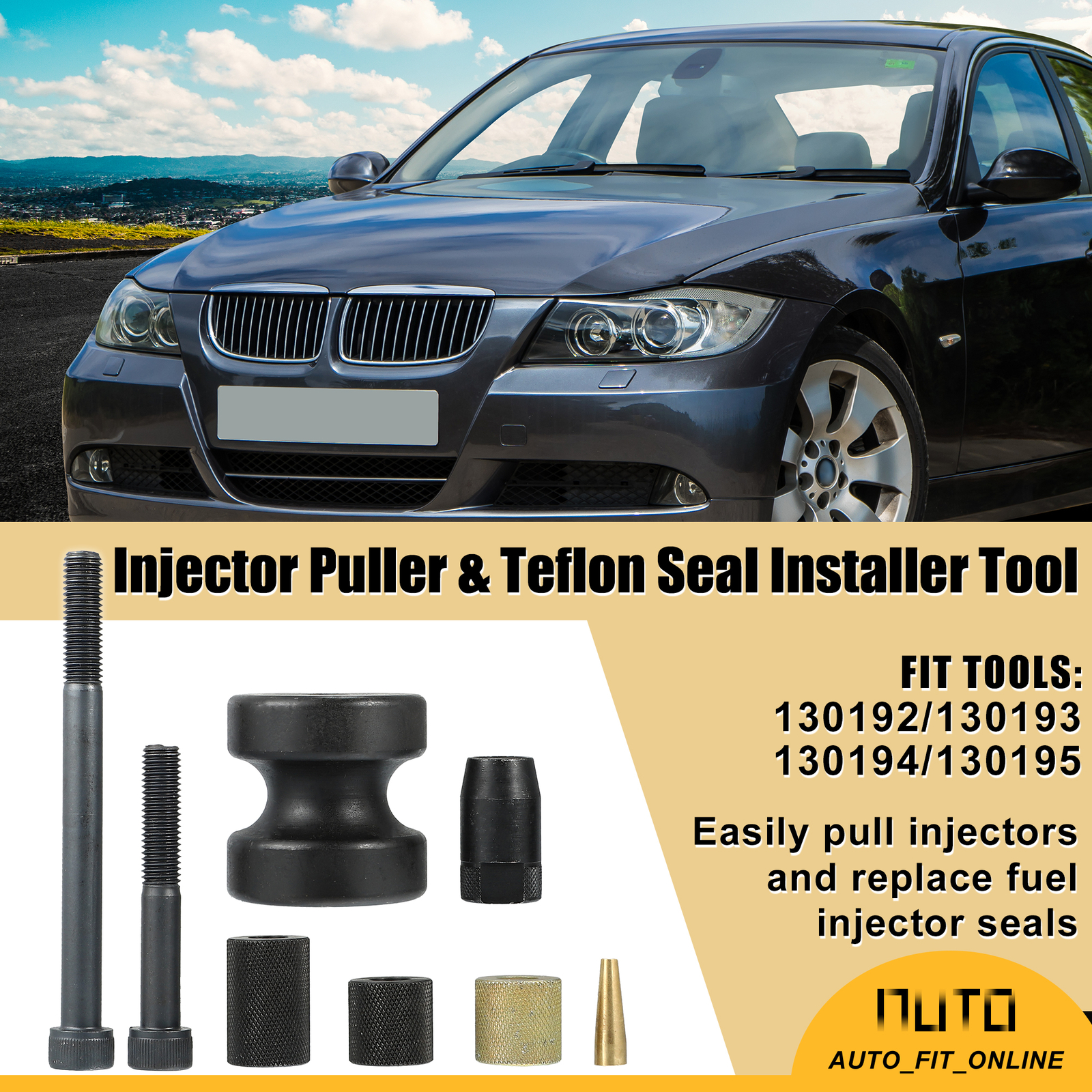 Injector Puller Seal Installer Tools ONE SET Custom for BMW N14 N18 N54 130192