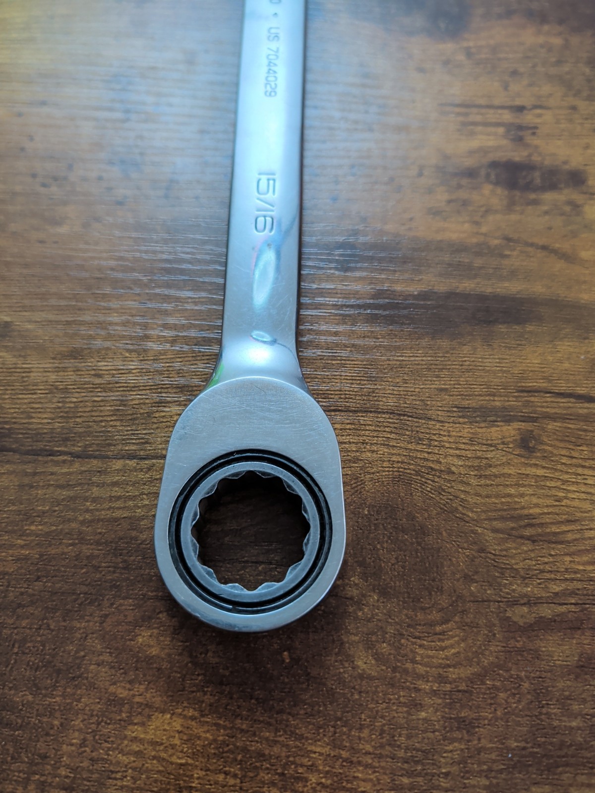 SNAP-ON 15/16″ 12-Point SAE Ratcheting Combination Wrench OXR30