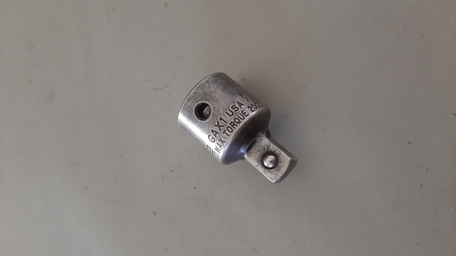 Snap-on 1/2″ Female to 3/8″ Drive Male Adapter Reducer Socket GAX1 Nonimpact 627