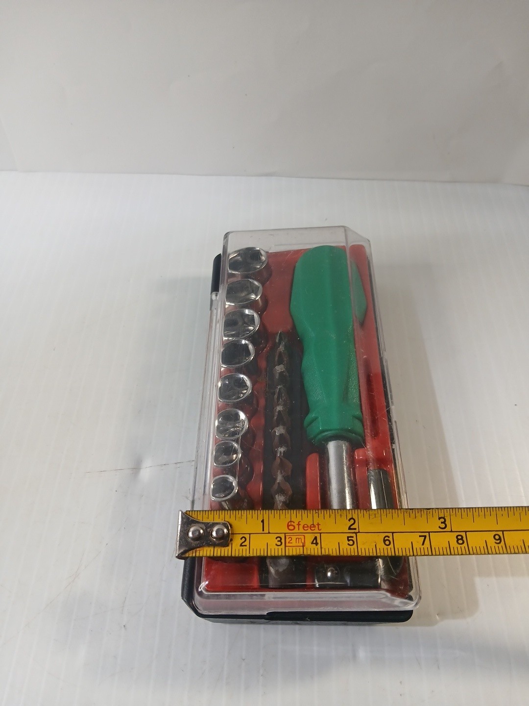22 Piece Set Tools Socket, Multiple Bits With Attachment Handle Pre-owned