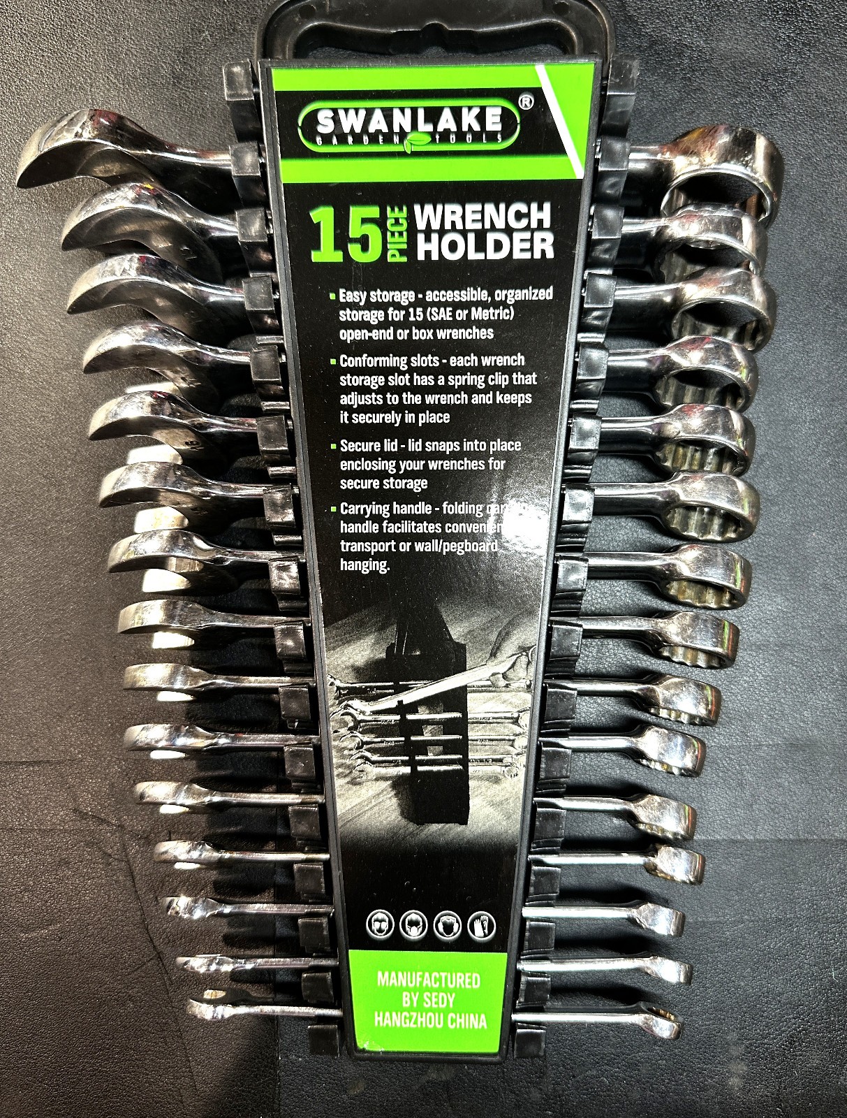 SNAP ON OEXM-SERIES 15-Pc 12-Pt Metric Flank Drive® Short Combination Wrench Set