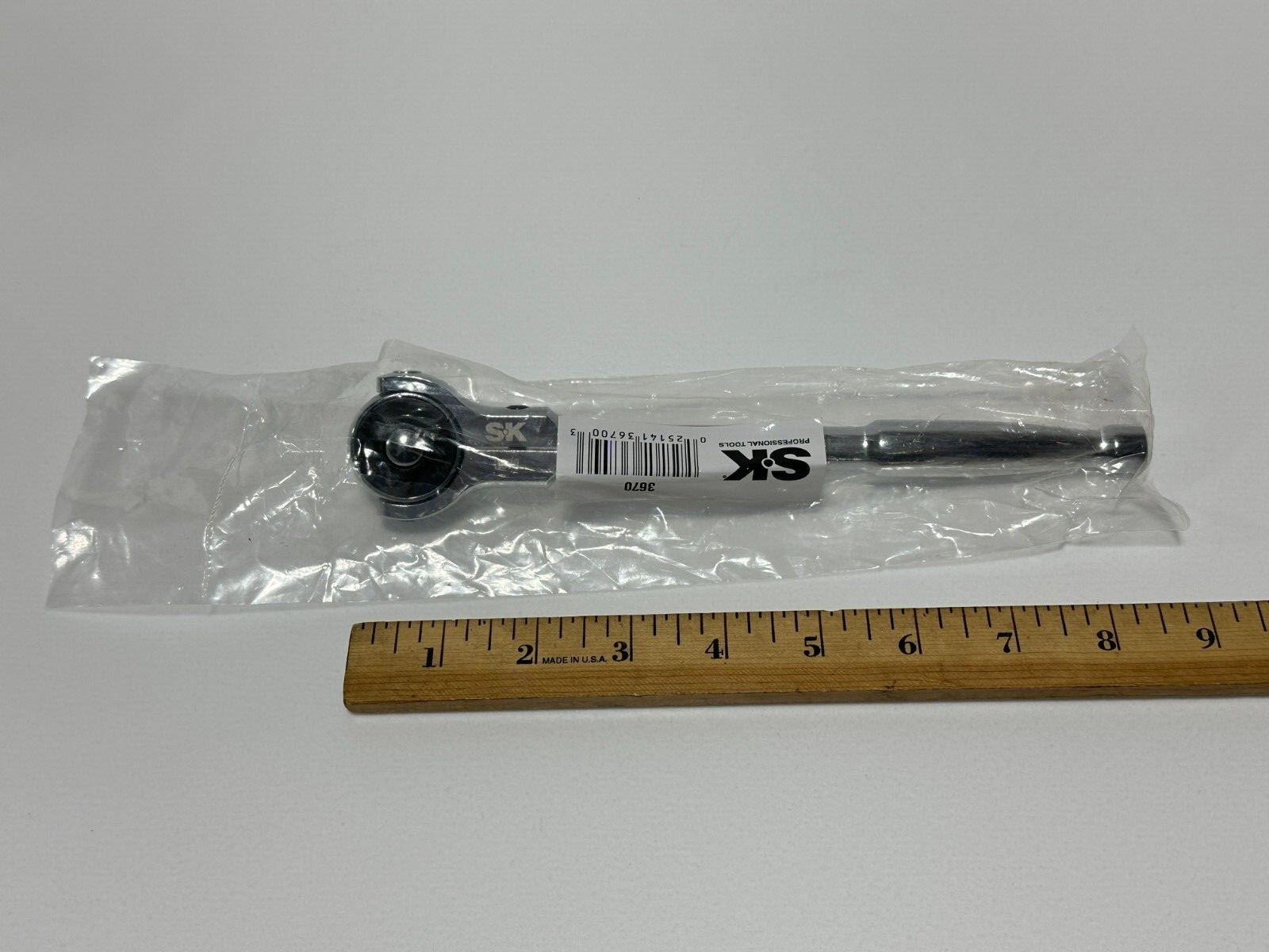 NEW SK Tools Professional Roto-Head Full Rotating Flex Chrome 3/8” Drive Ratchet