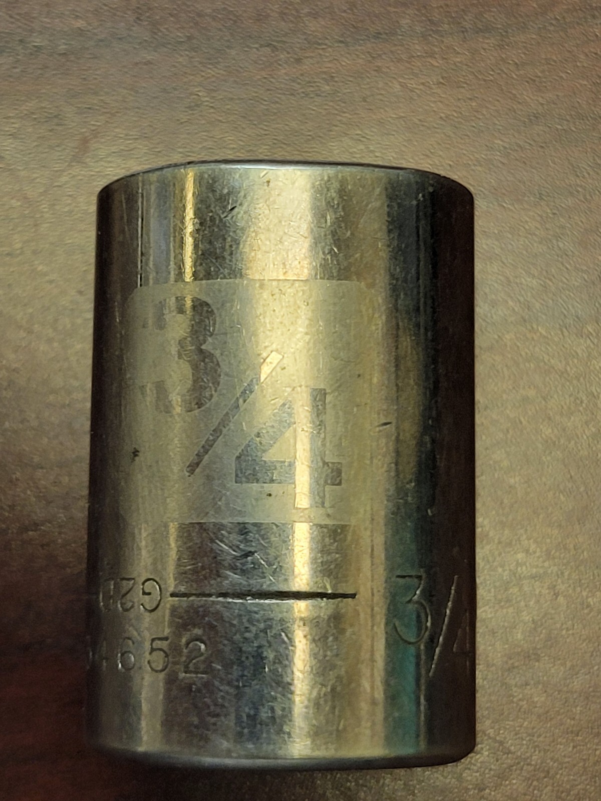 Craftsman 3/4″ 1/2″ Drive 12 Point Shallow Socket 34652 Made In USA