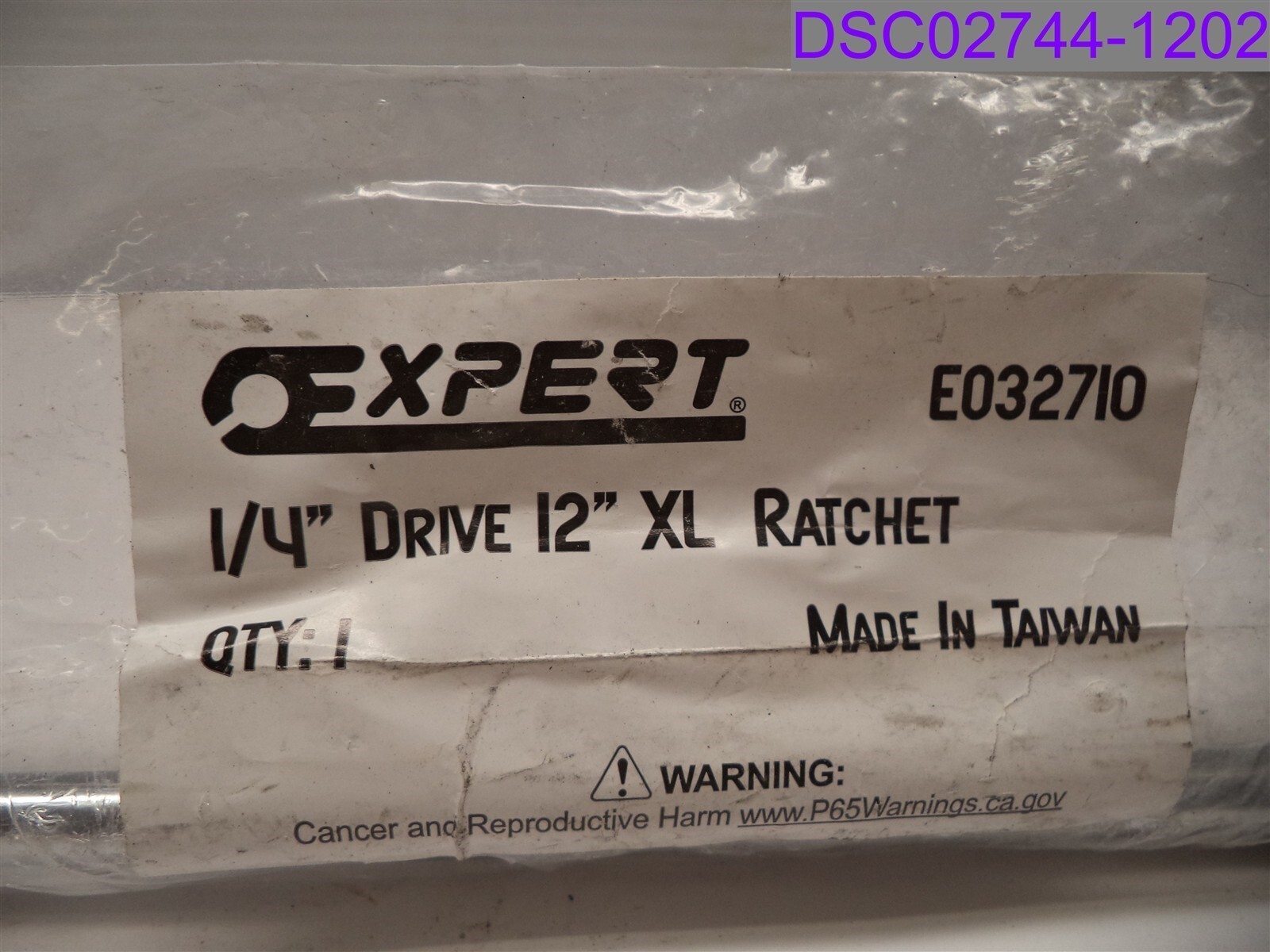 Expert 1/4″ Drive x 12″ Length XL Ratchet P/N E032710