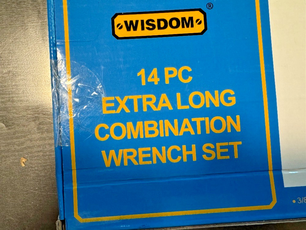 Wisdom 01-W14WV-1 – 14pc SAE Long Pattern Combination Wrench Set (3/8″-1-1/4″)