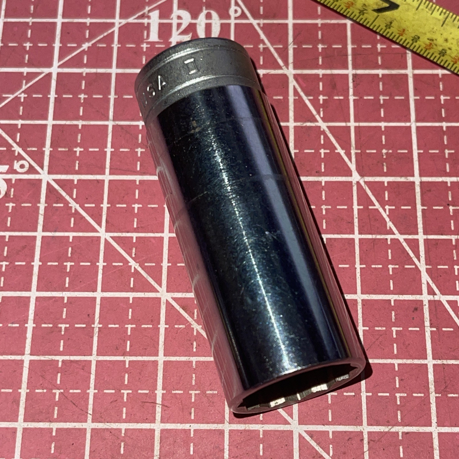 1960 Snap on USA SF241 3/4 In SAE 3/8 Drive 12 Point Deep Socket Nice SF-241