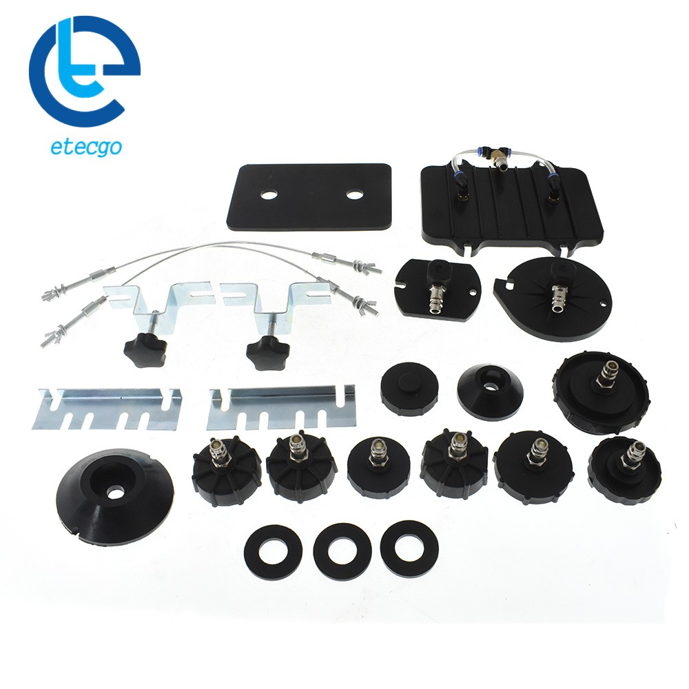 Portable Pneumatic Air Pressure Kit Brake + Clutch Bleeder Valve System Tool