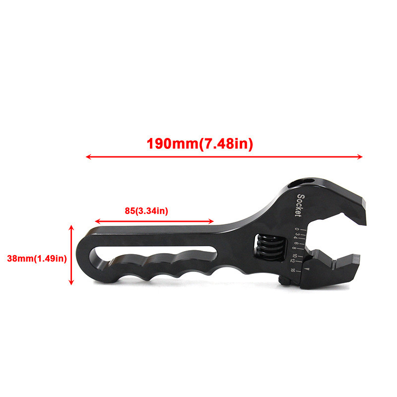 3AN-16AN Adjustable Aluminum Wrench for AN Hose End Fittings Tool Performance