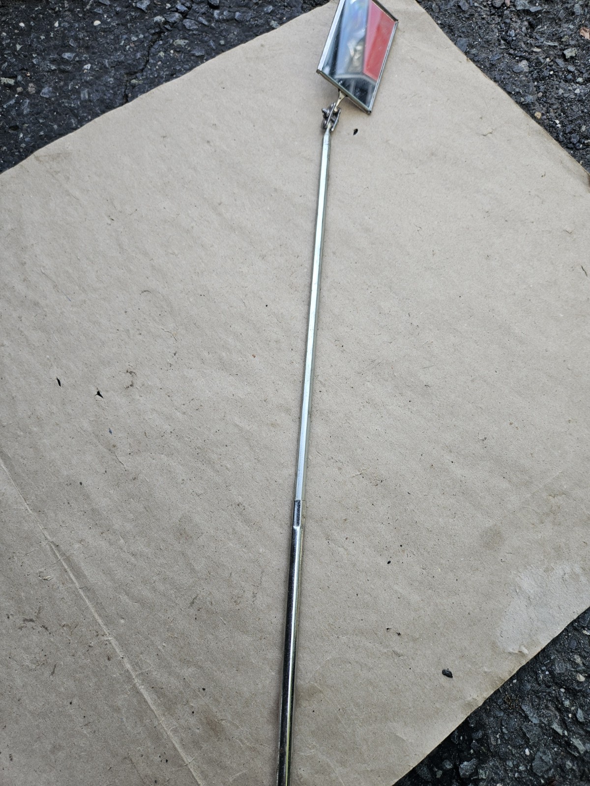 Vintage Craftsman 28″ Telescoping Inspection Mirror Orange Handle 4098 Excellent