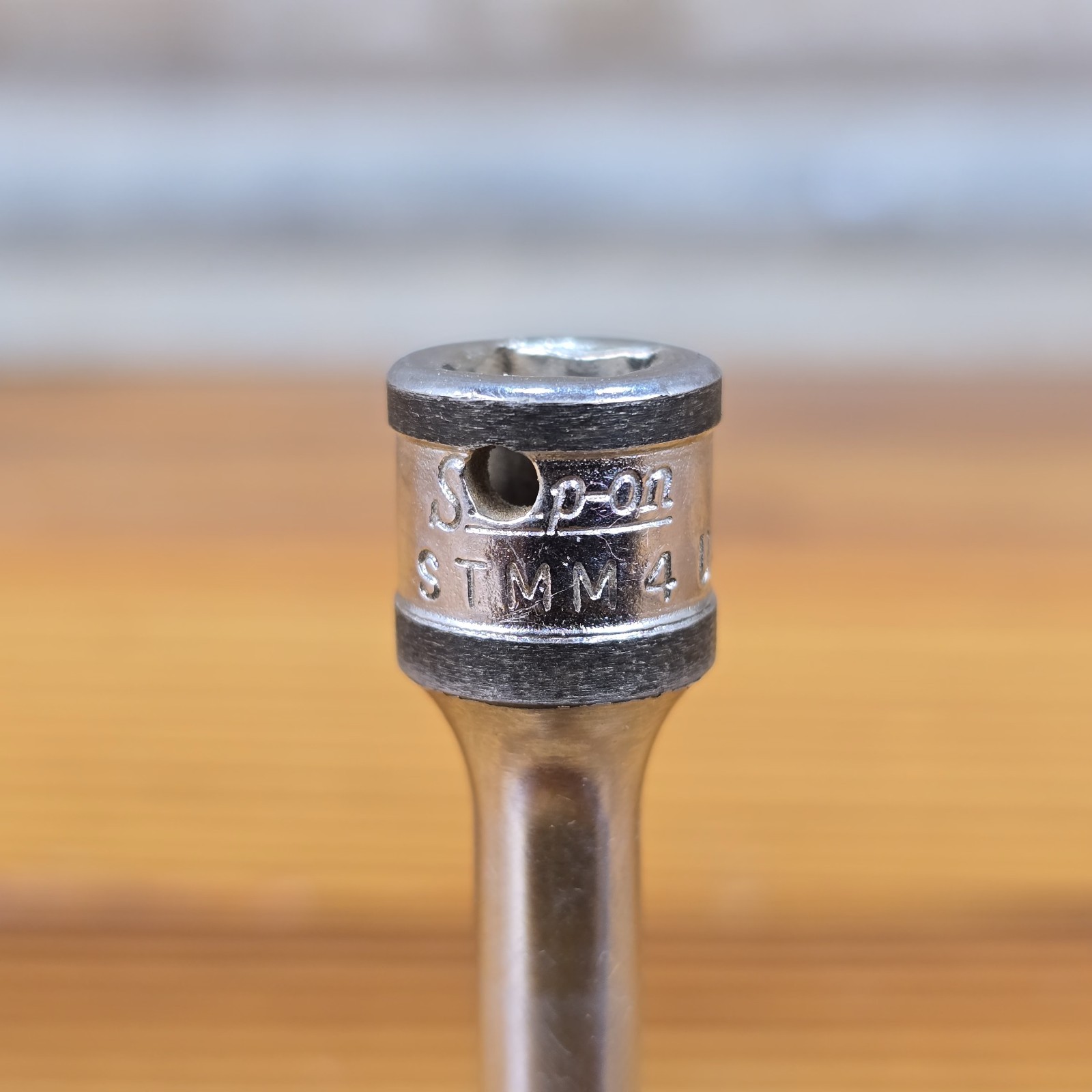 Snap On 1/4″ Drive 4MM 6PT Deep Chrome Socket STMM4 NICE!