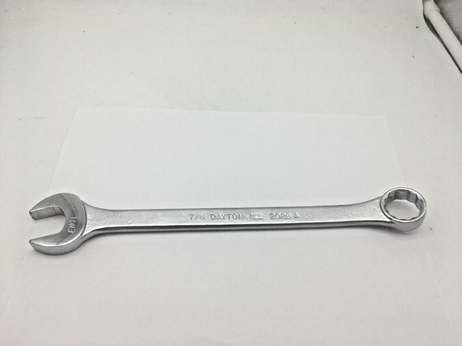 Dayton Tools 2028 A 7/8″ Combination Wrench 12 Point USA Made