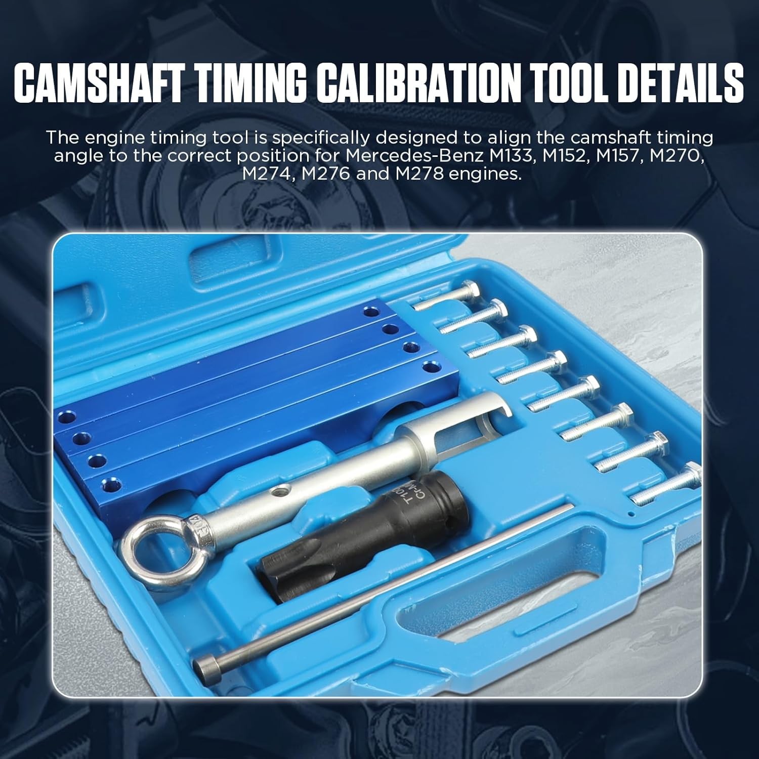 Engine Timing Tool Kit Compatible with Mercedes Benz M157/M276/…