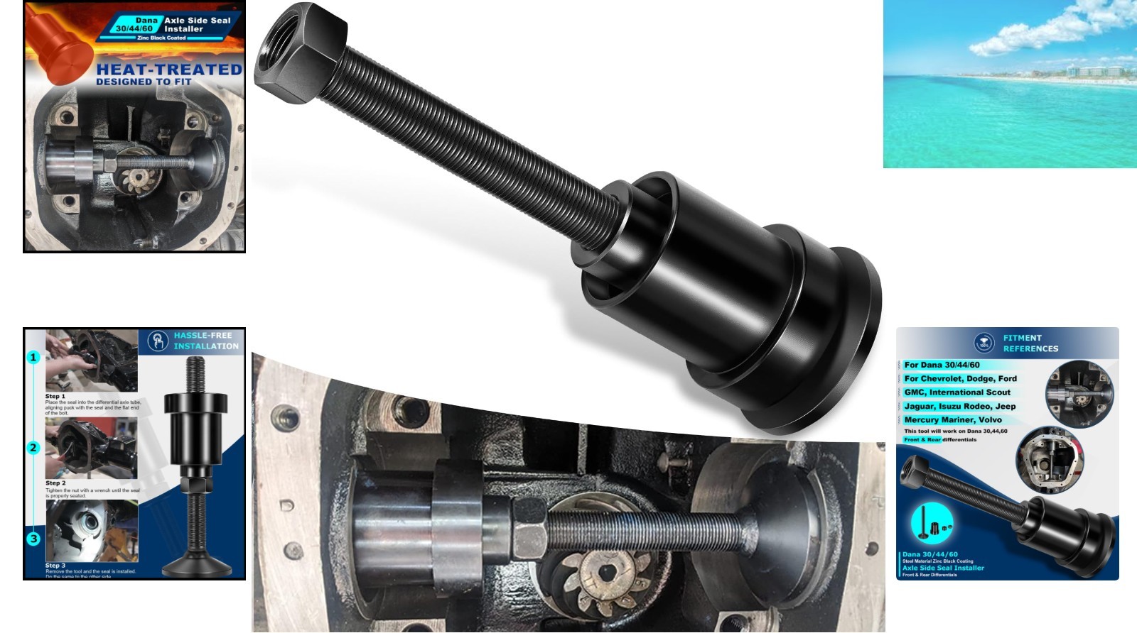 Zinc Black Electroplated Axle Seal Installer – Precision for Dana Differentials