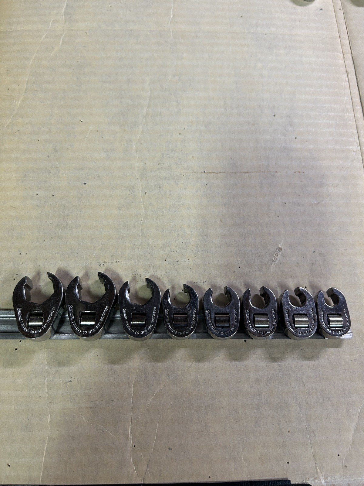 Snap On 8 pc 3/8″ Drive Metric Crowfoot Flare Nut Socket Set 9-18mm 210FRHMA