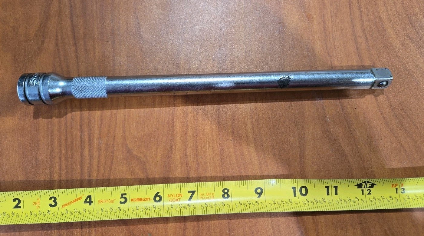 Snap-On Tools SXK11 1/2″ Drive 11″ Knurled Chrome Extension USA