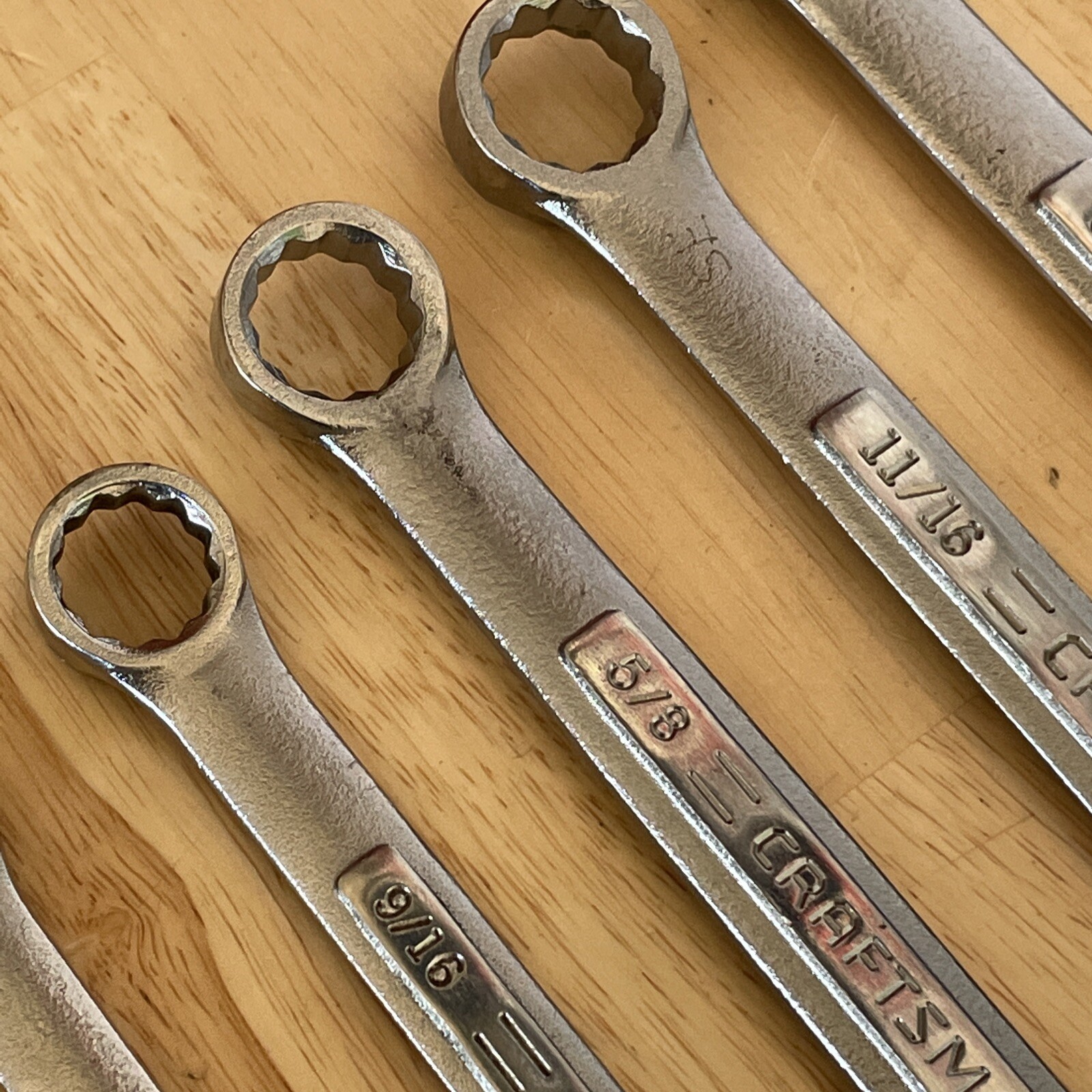 Craftsman SAE Combination Wrench Set 5/16- 3/4″ All VA Series Wrenches 10pc USA