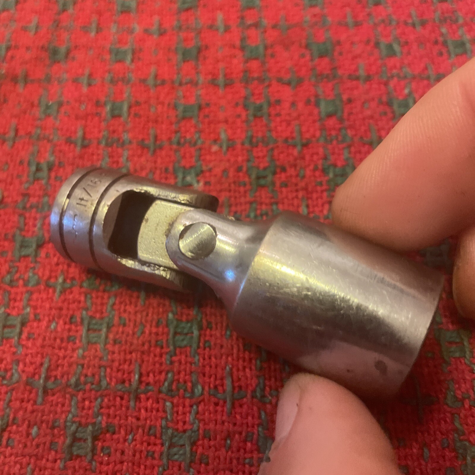 Vintage Snap On 11/16 Deep Swivel Socket 6pt FSU22 3/8” Drive 🇺🇸