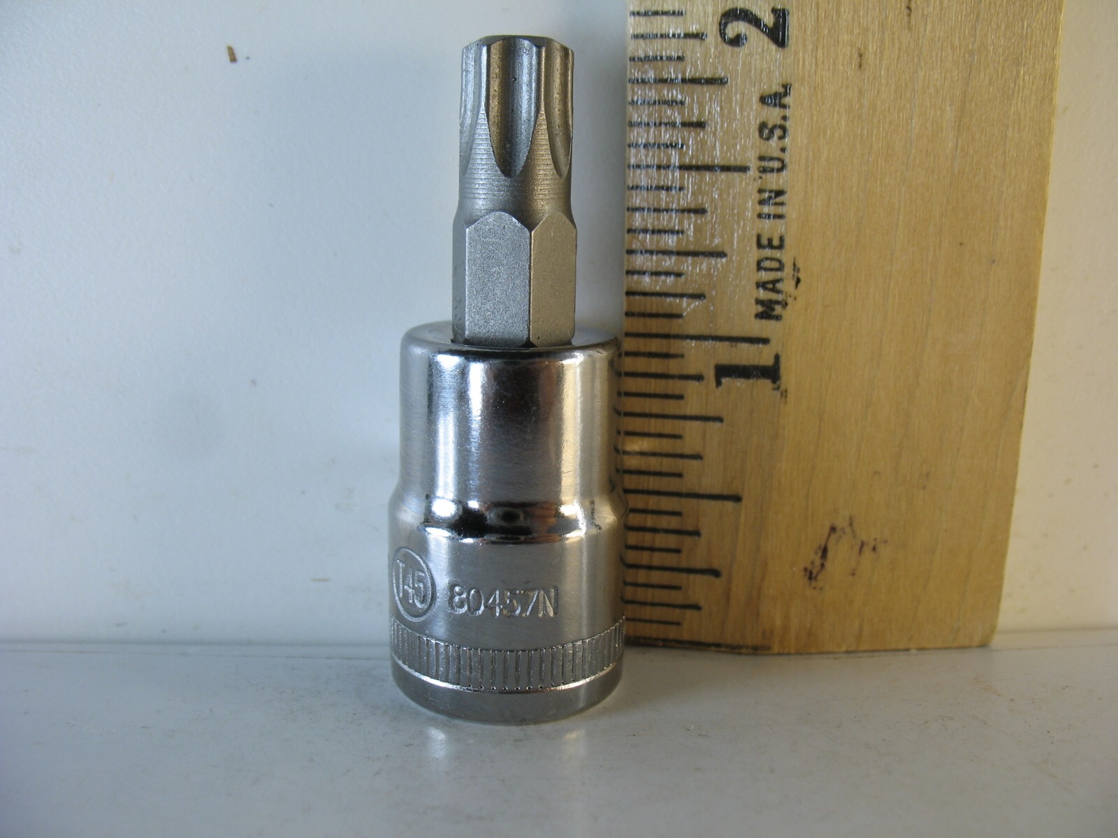 GearWrench 80457N, 3/8″ Drive Tamper Proof Torx Bit Socket T45 – Brand New