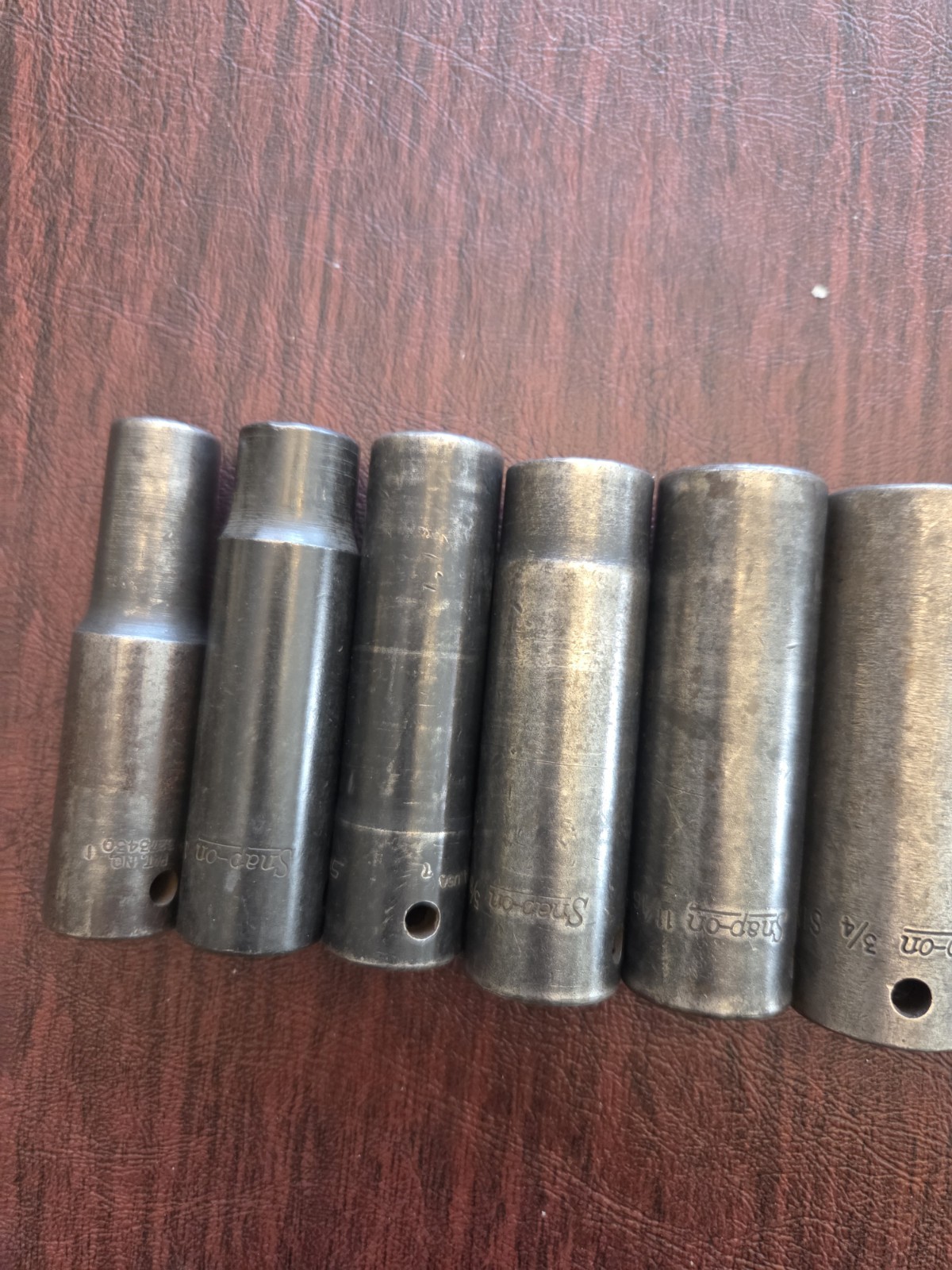 Snap On Tools Large 13 Piece Deep SAE 6 Point Impact Socket Set 7/16″ TO 1-1/4″