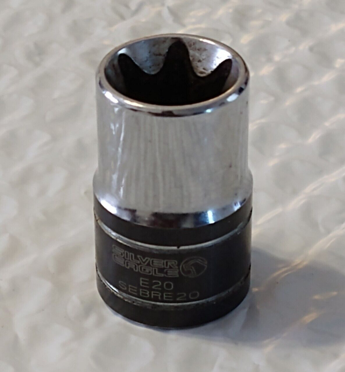 MATCO TOOLS «SILVER EAGLE» SEBRE20, 1/2″ DRIVE, E20 INVERTED TORX SOCKET.