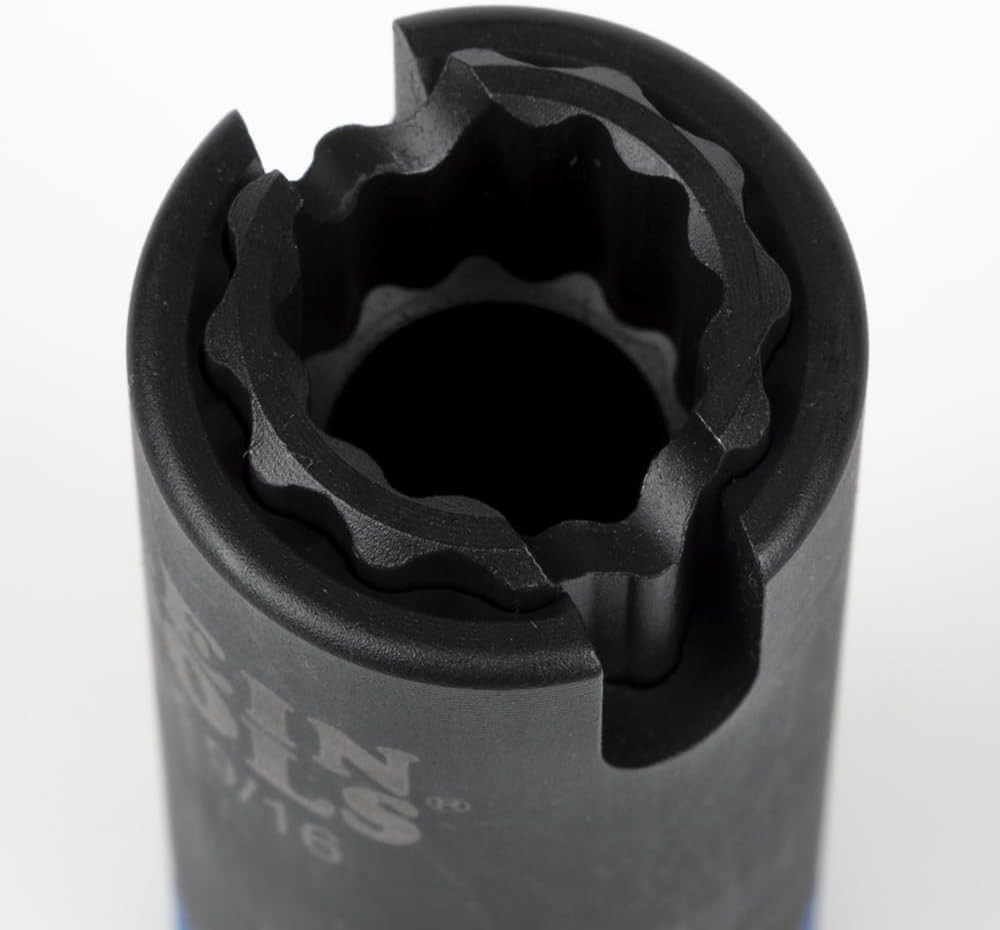 High-Torque 3-in-1 Slotted Impact Socket – 12-Point & Quick Adjustment Feature