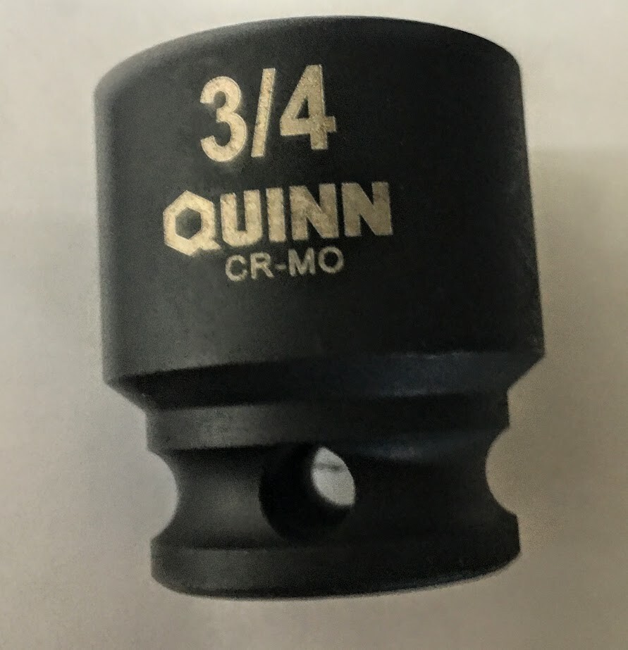 Quinn 3/4″ x 3/8″ Dr Standard Impact Socket 6 Point Free USA Shipping