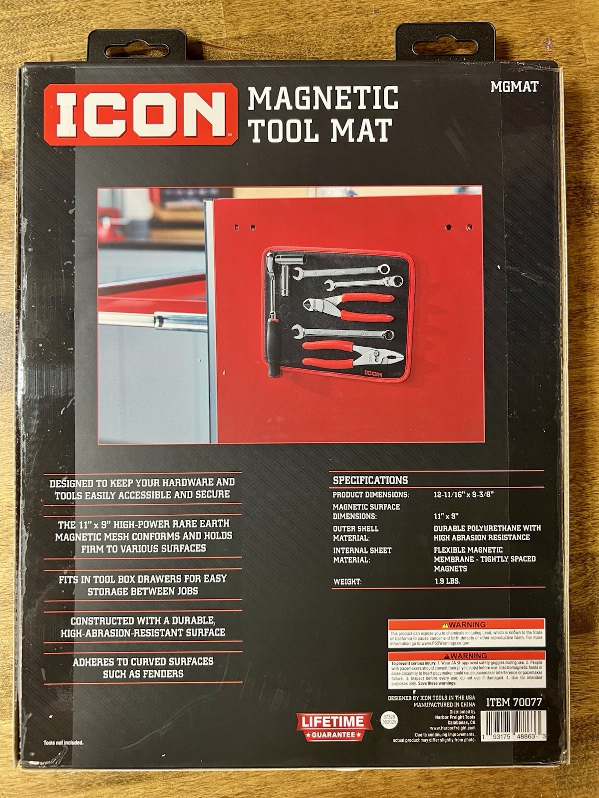 Icon Magnetic Tool Mat Non Slip BRAND NEW 70077 HARD TO FIND!