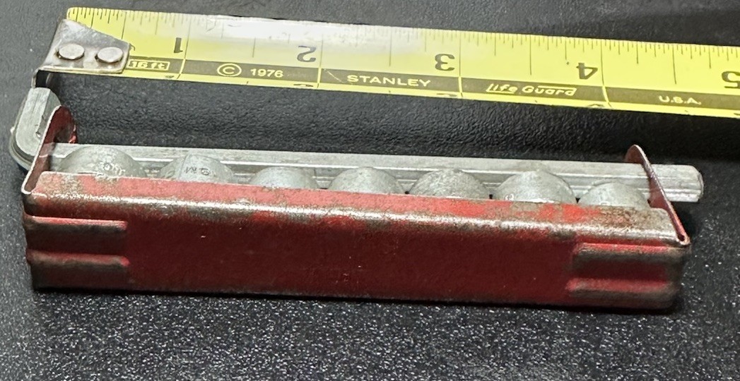 Vintage Miniature Allen GM Co. Socket Set Red See Pictures