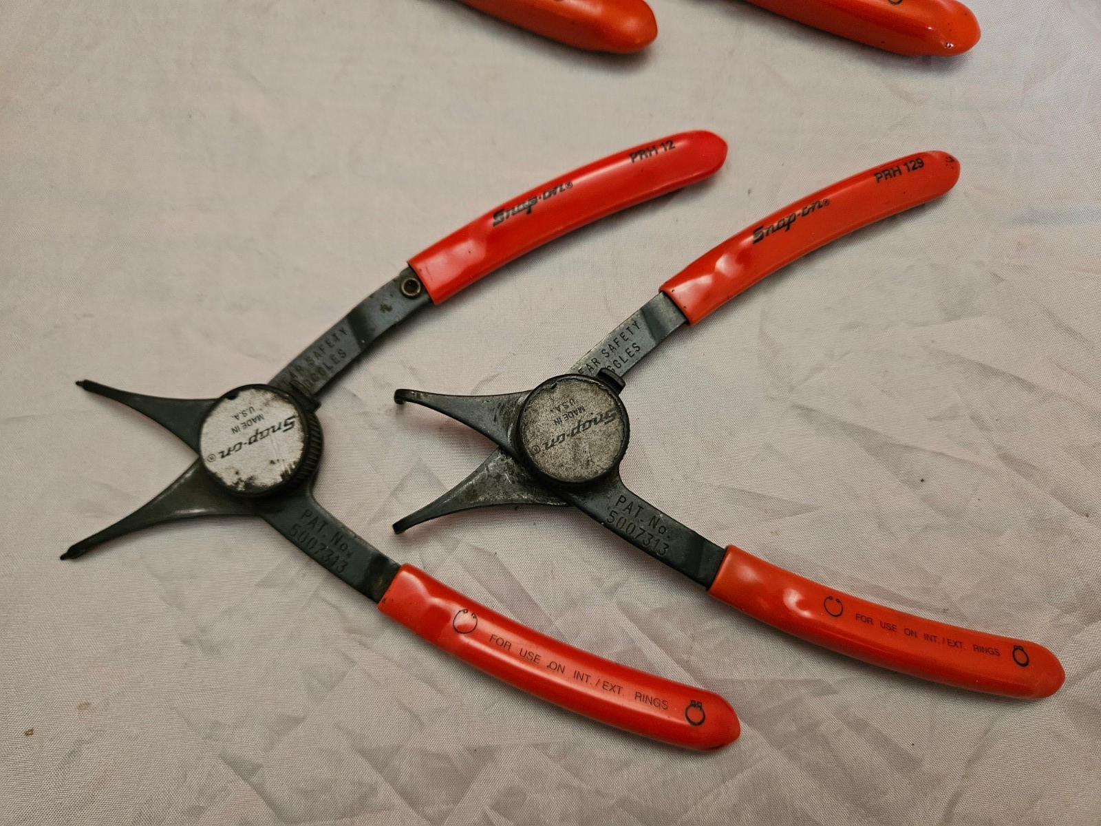 Snap-on 4 Piece Convertible Internal External Snap Retaining Ring Pliers Set TB