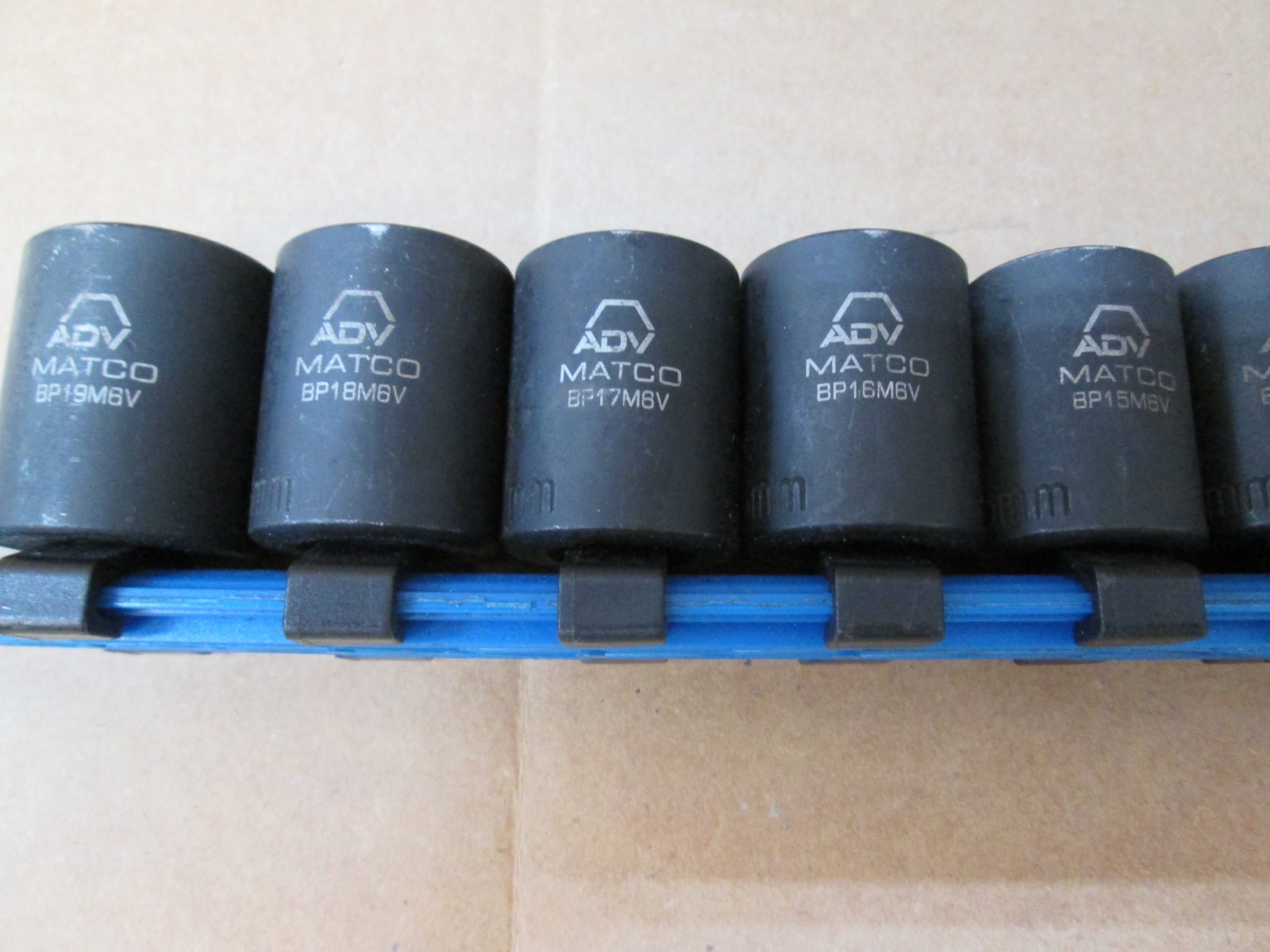 3/8 Shallow Metric Impact Socket Set 7mm-19mm 6 Point Matco