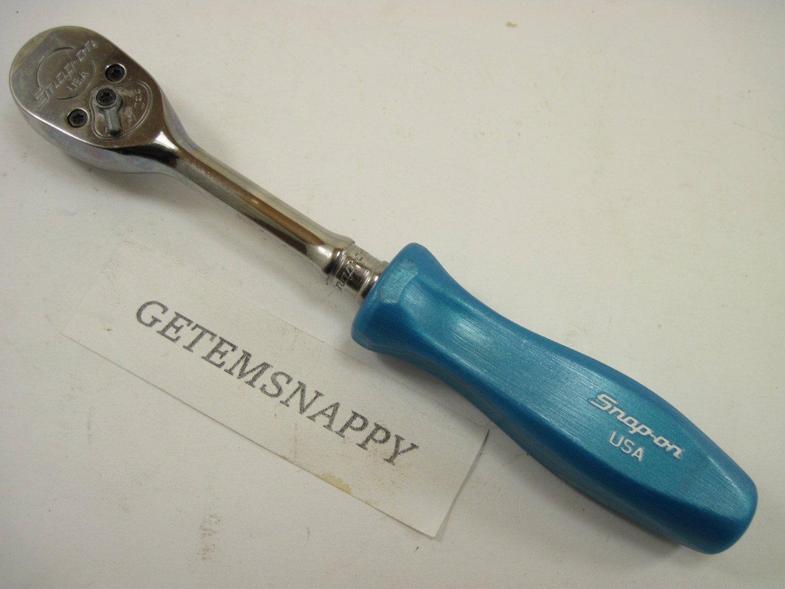 RARE Snap On 1/4″ Drive Pearl Blue Hard Handle Ratchet TM836 NEW