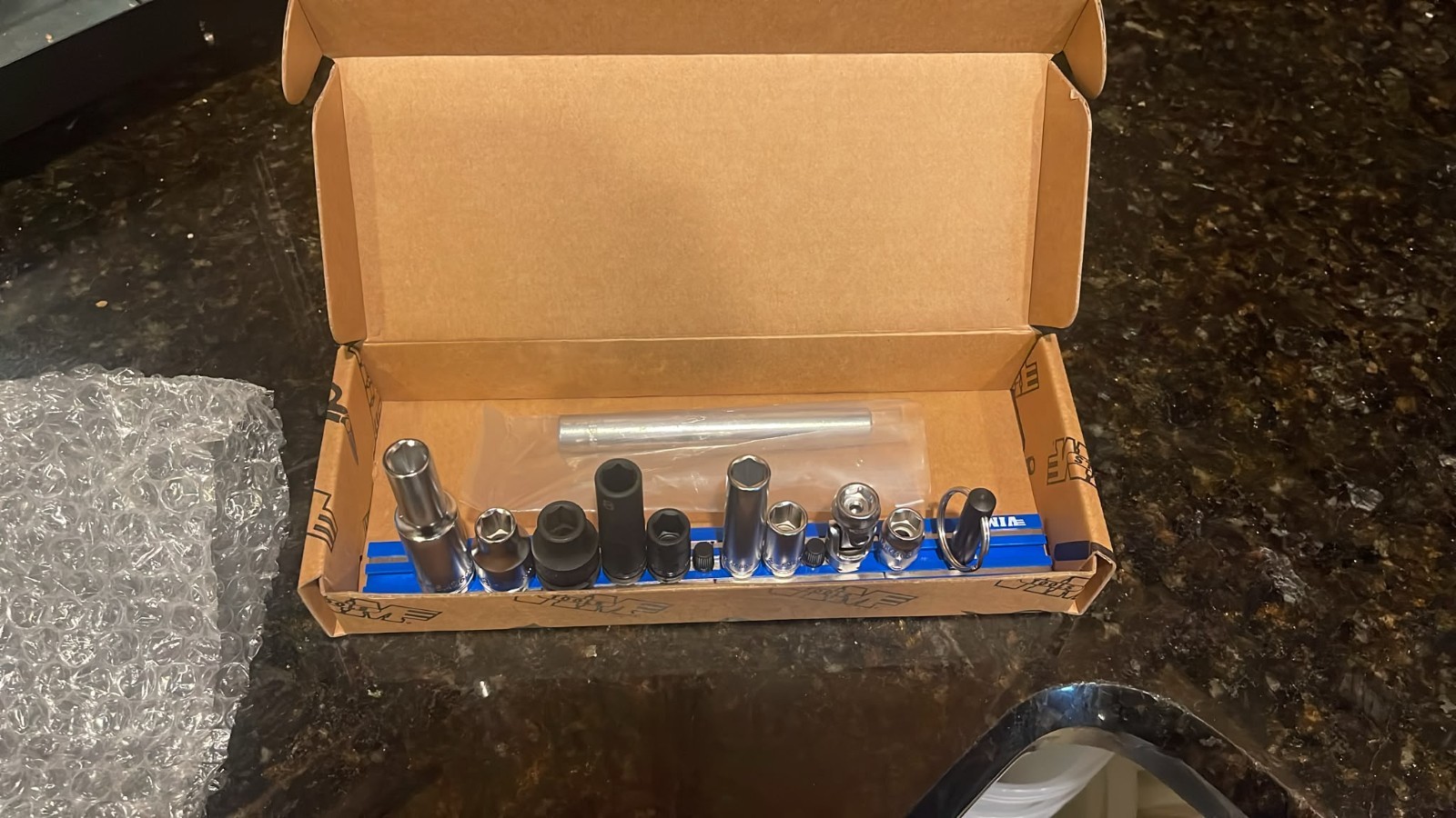 VIM Tools 8X10 10 Pc 8mm Socket Master Set SAE/Metric Brand New Sealed