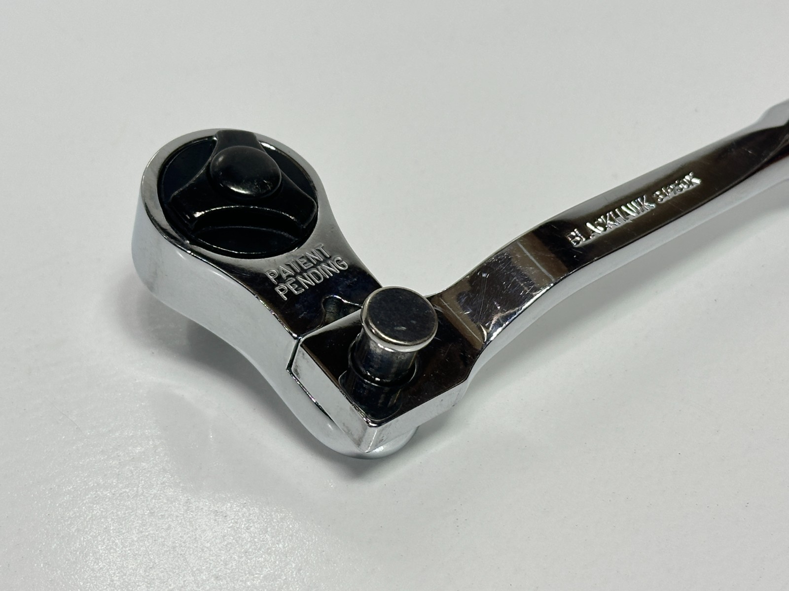 Blackhawk USA 34950X (Rare) Indexing 3/8 Drive Ratchet Chrome Finish Push Button