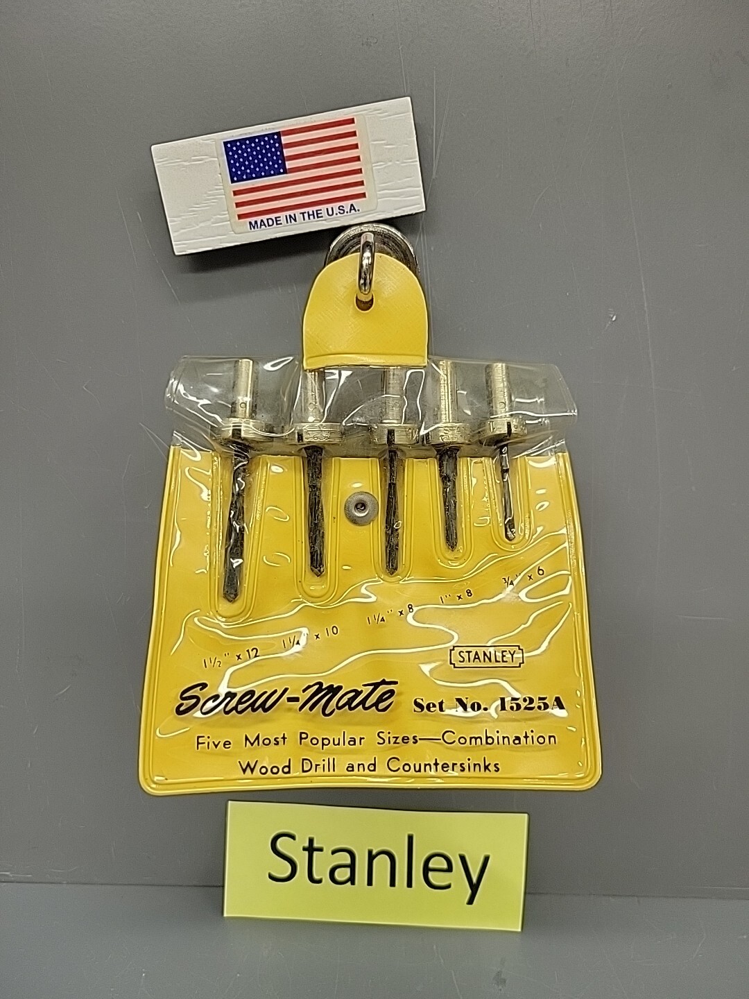 Stanley 04-615 1525A Screw-Mate Drill Countersink Set NOS USA