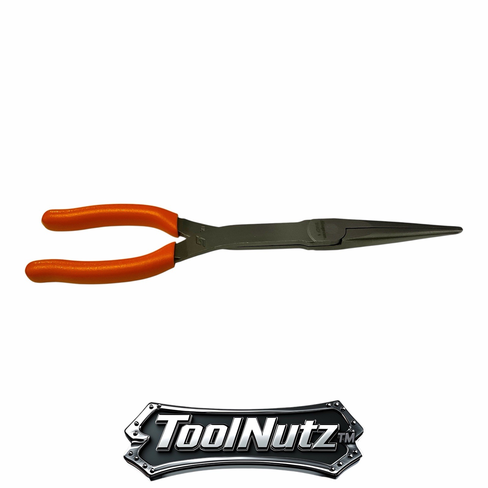 Snap-on Tools NEW 911ACFO 11″in. ORANGE Soft Grip Rounded Jaw Needle Nose Pliers