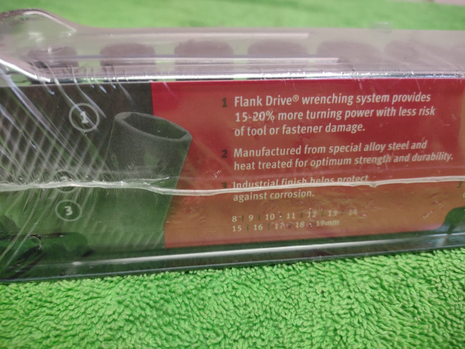 New!! Snap-on 3/8″ drive 8 thru 19 mm 6-pt Semideep Impact Socket Set 212IMFMSYA
