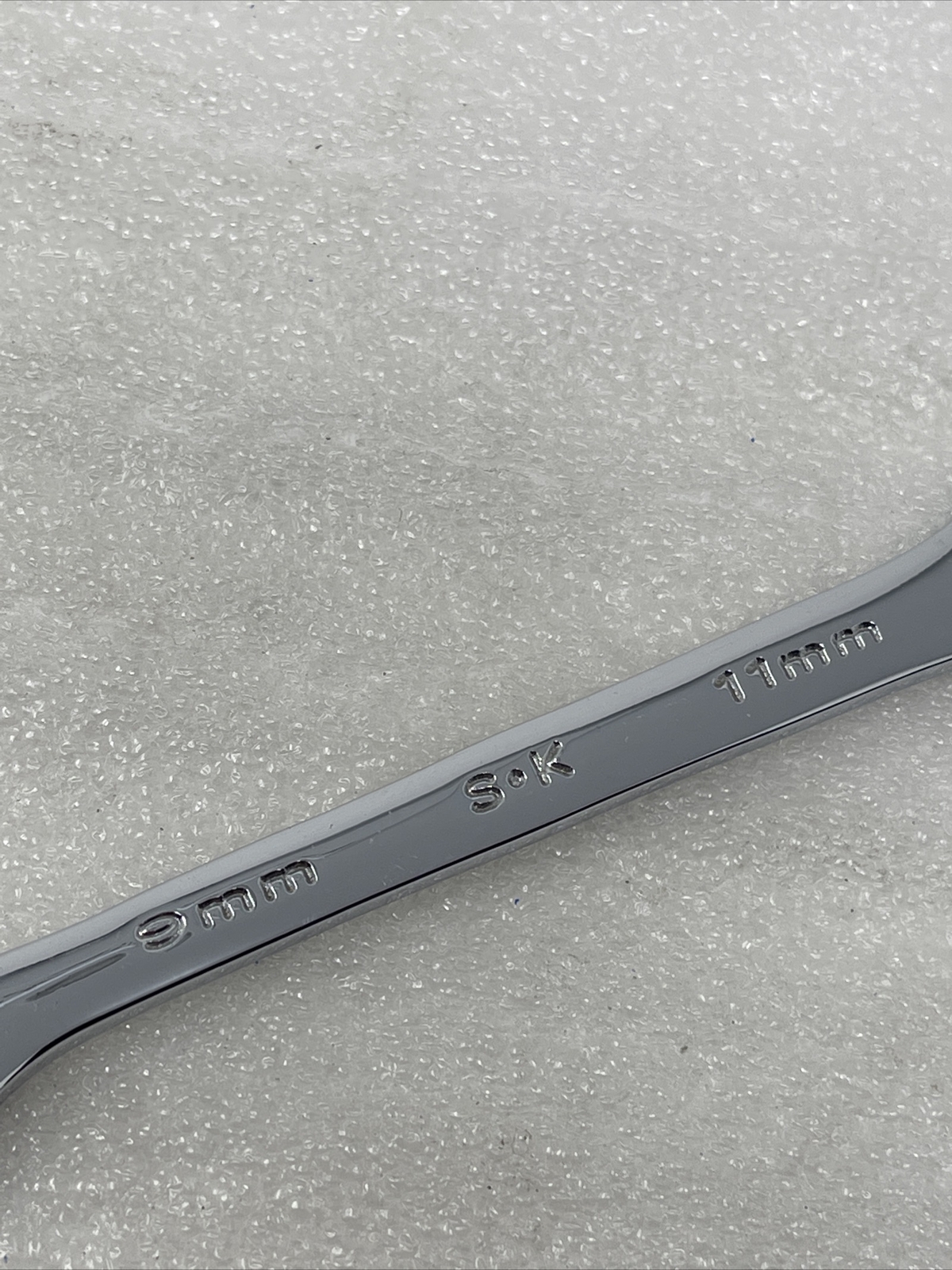 9mm x 11mm SK TOOLS 86509 Metric Open End Wrench, Full Polished, USA Made, New