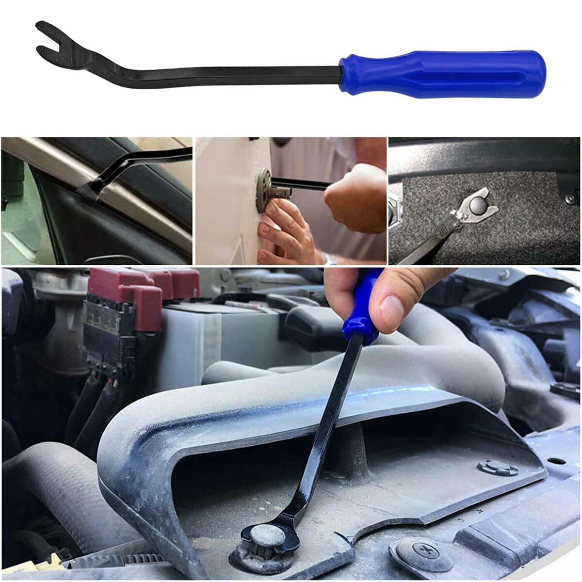 Trim Removal Tool For Auto 5 Pcs Car Pry Tool Kit Clip Fastener Remover Set For