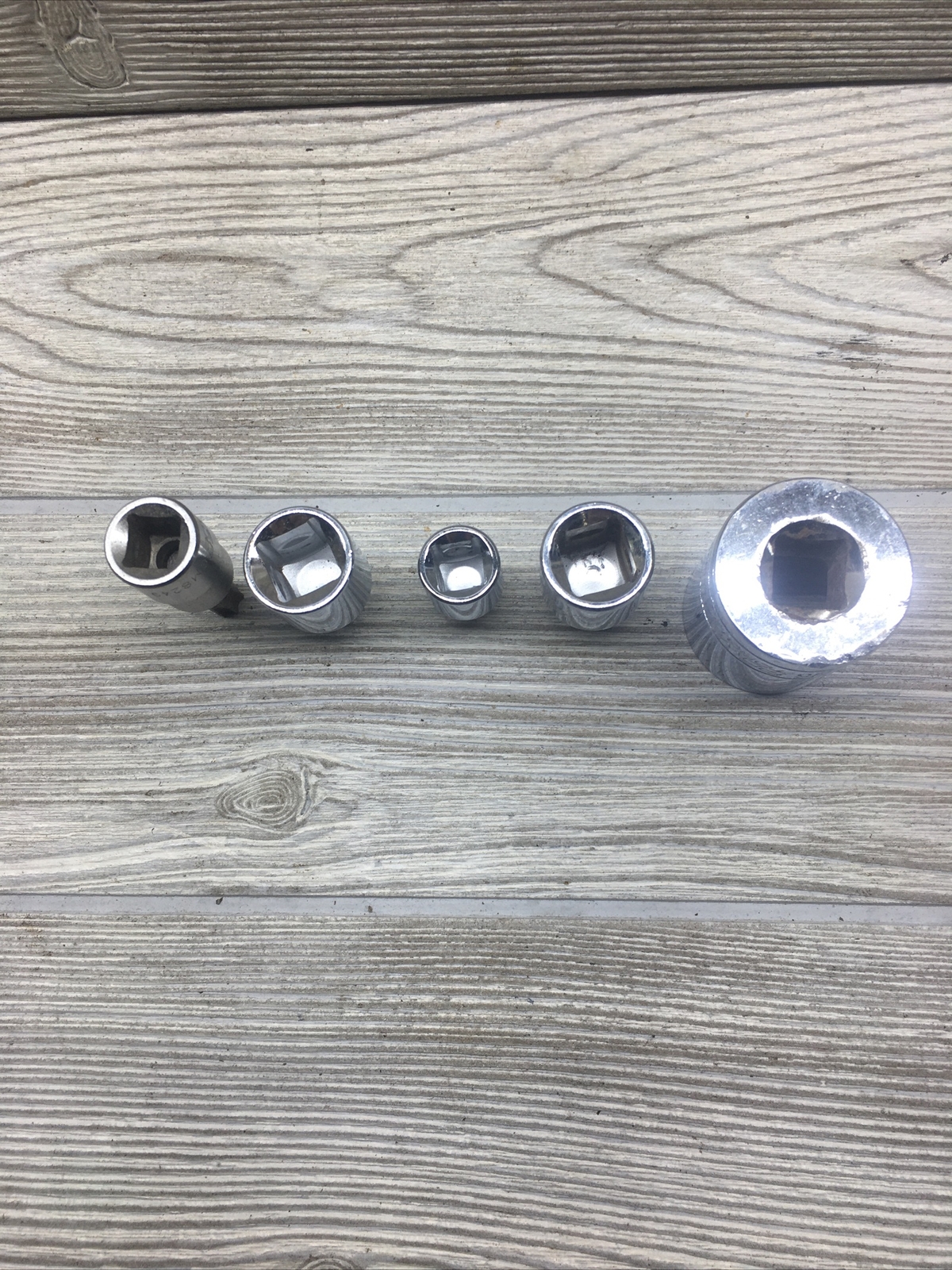 Power Torque 1 1/16” Socket 1/2 Female To 3/8 Reducer 3/8 To 1/4 Male Lot Of 5