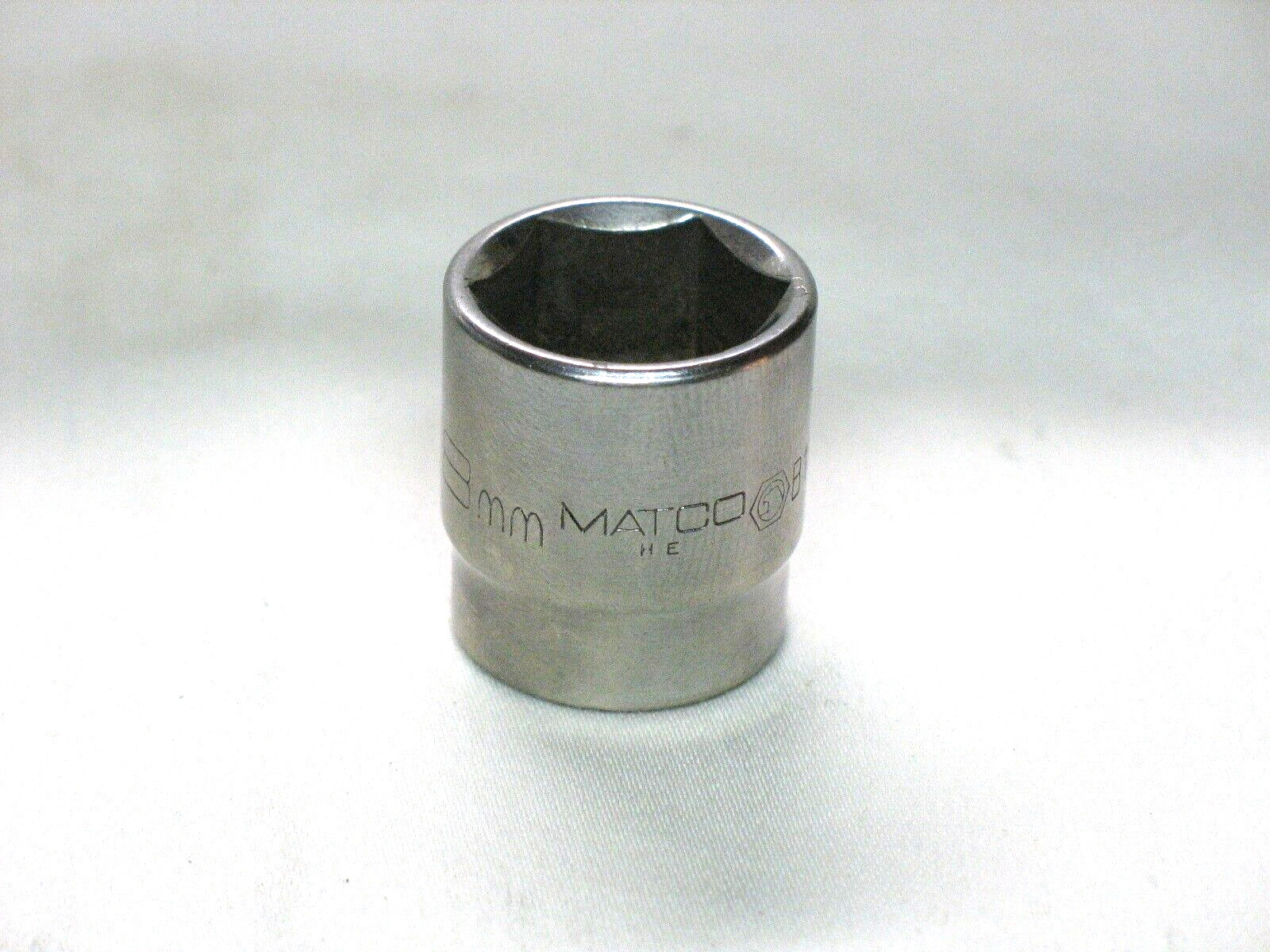 Matco Tools 3/8 Drive 18MM Metric 6 point Chrome Shallow Socket B18M6