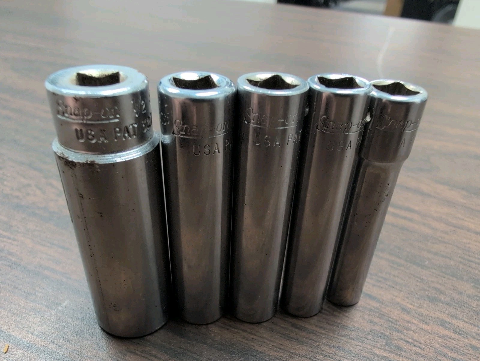 Vintage Craftsman USA 1/4″ Drive Deep Socket Set 5pc SAE 6-Pt Pat 3273430